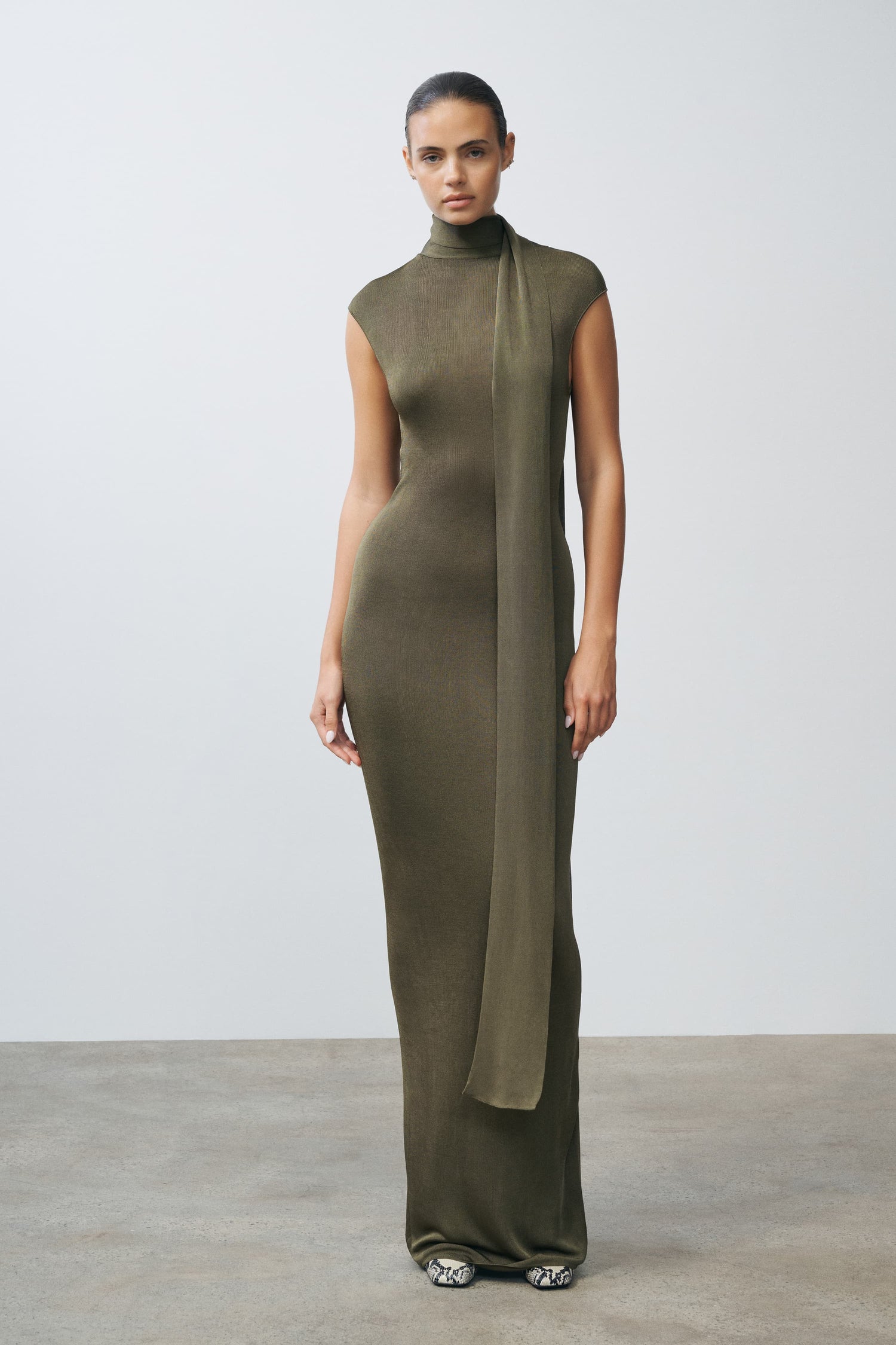 Dianne Scarf Wrap Gown