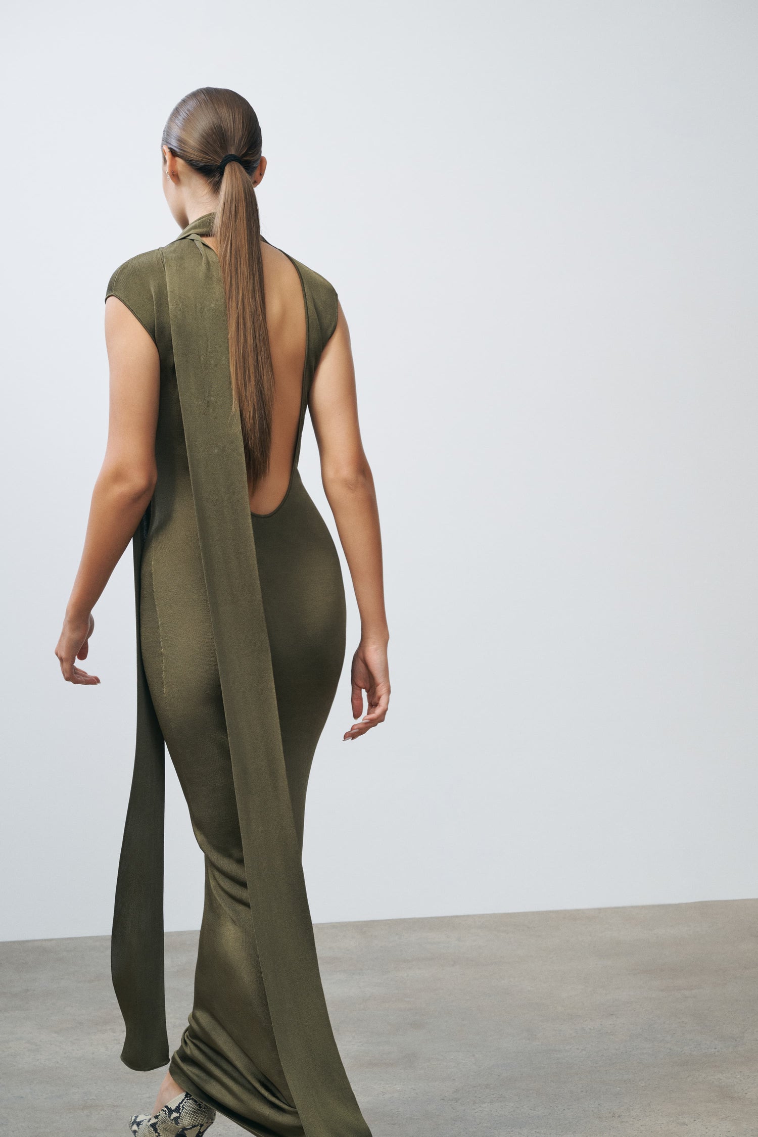 Dianne Scarf Wrap Gown