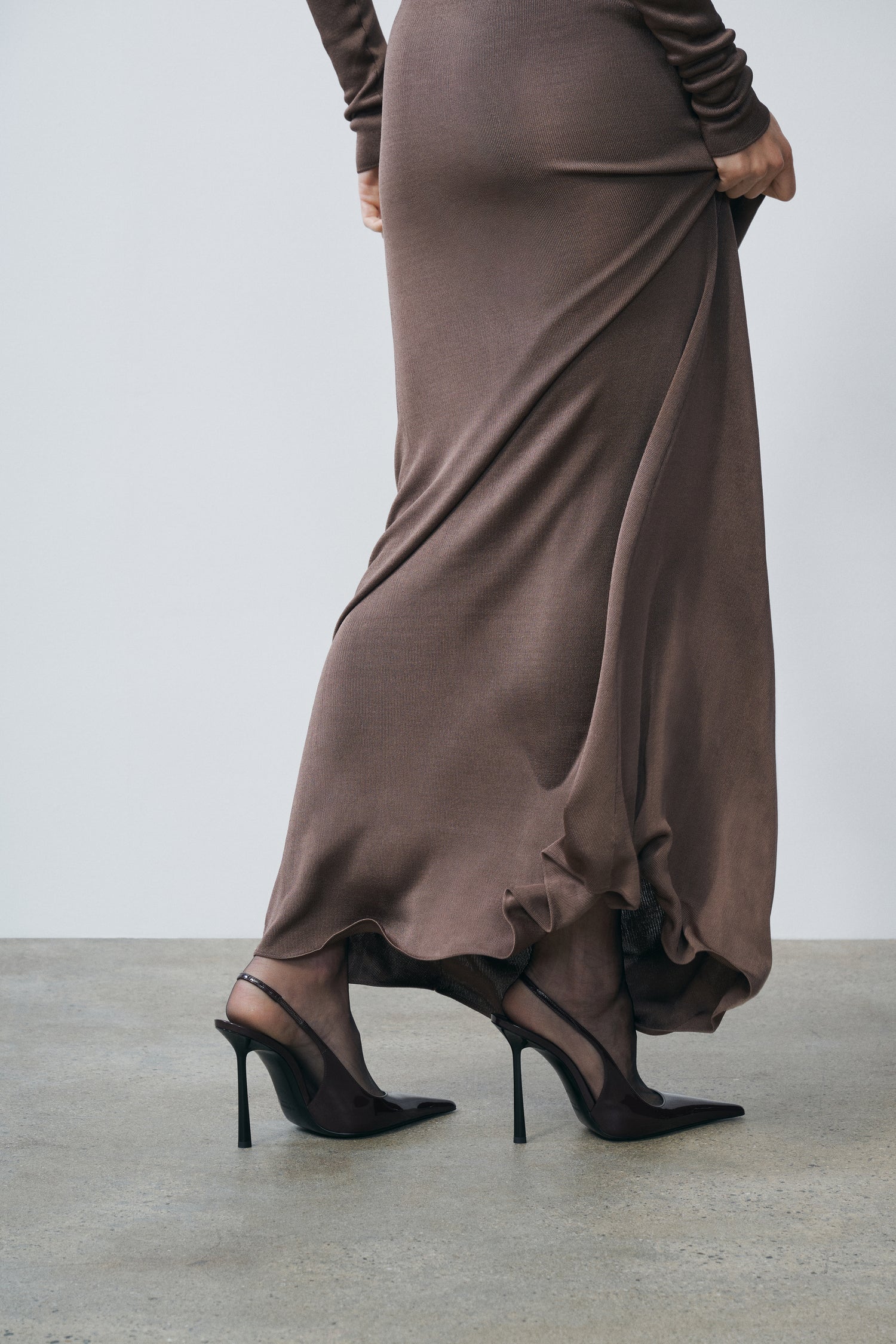 Sylveeah Draped Cowl Gown