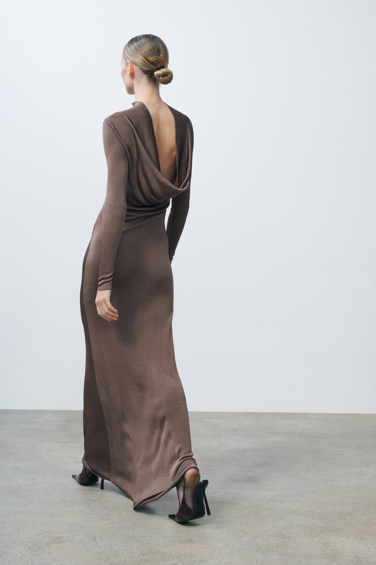 Sylveeah Draped Cowl Gown