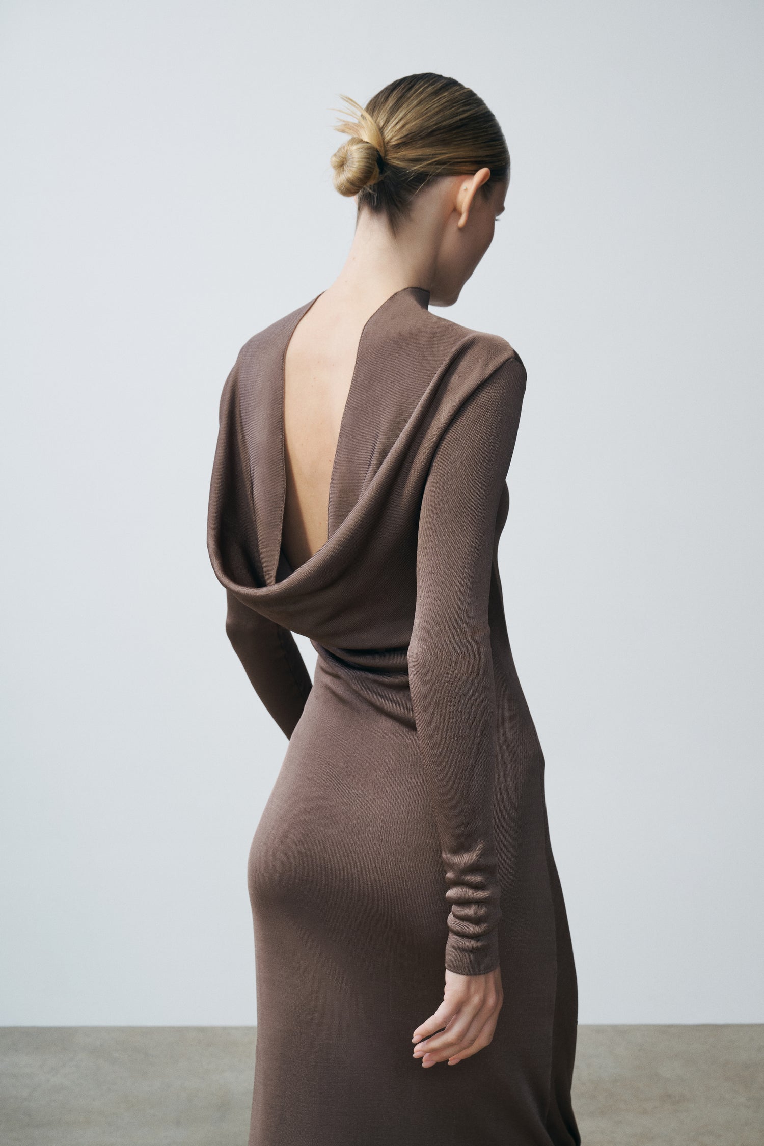 Sylveeah Draped Cowl Gown