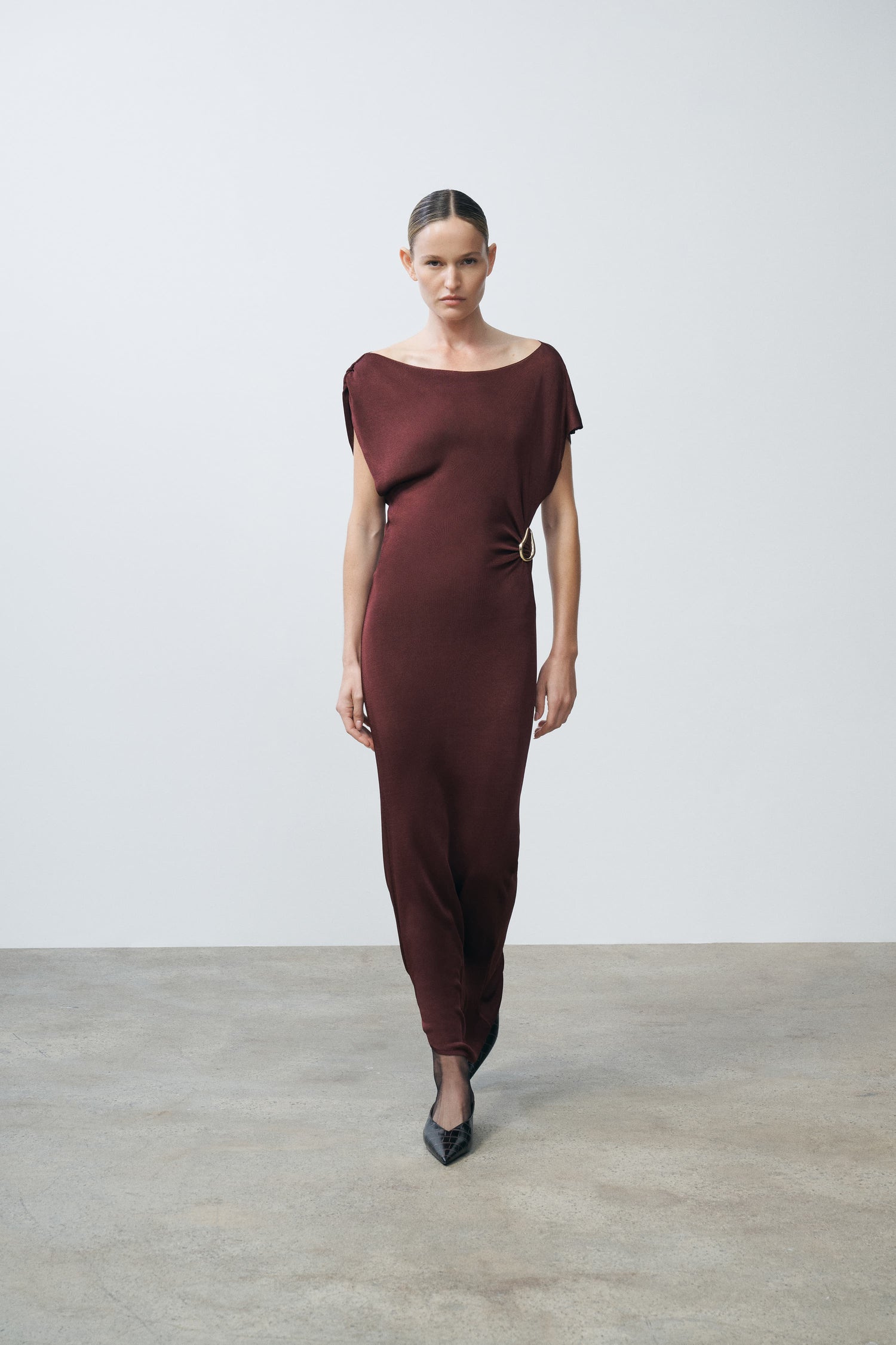 Mehek Asymmetric Knit Dress