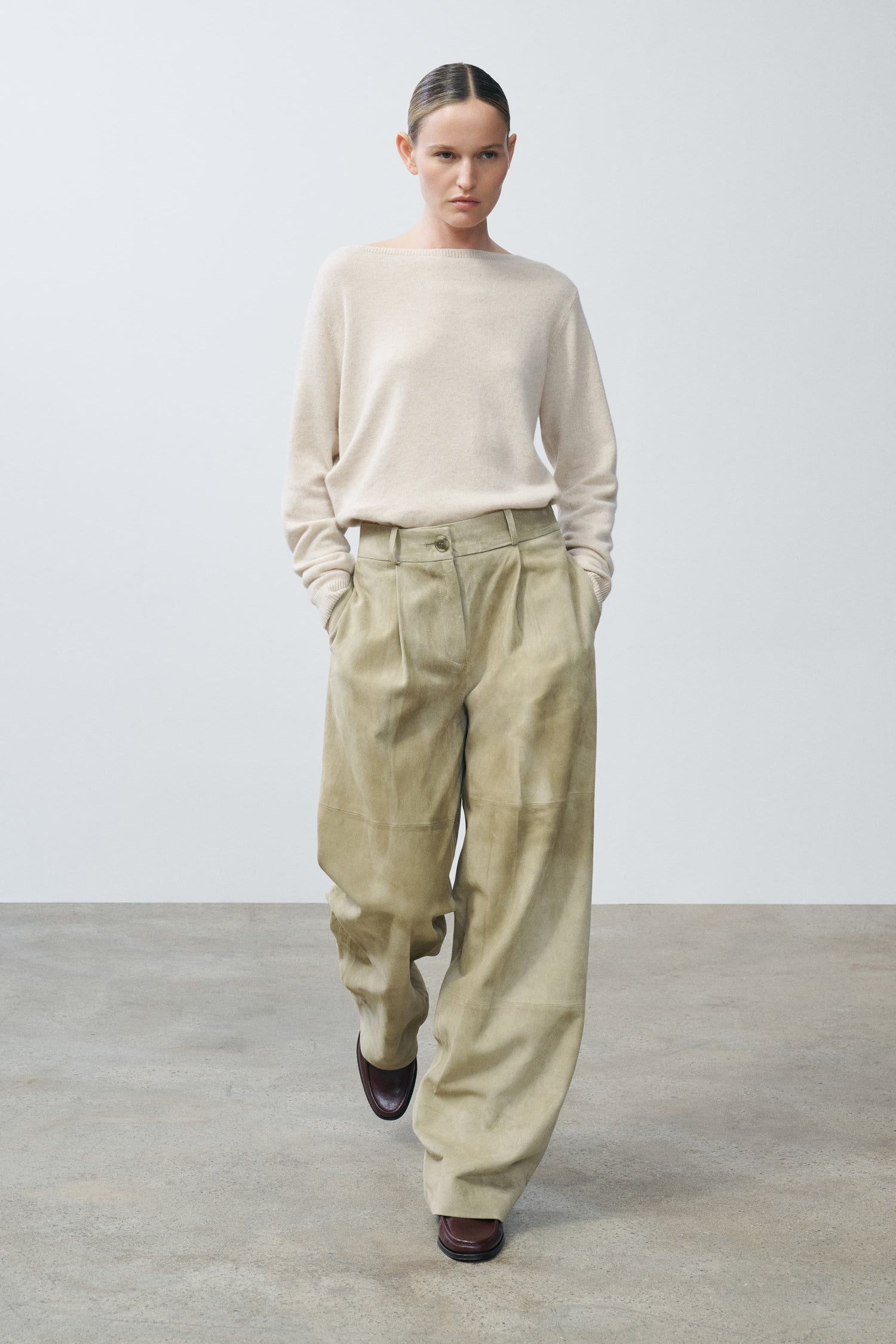 Kiwi Suede Trouser - 2 Front