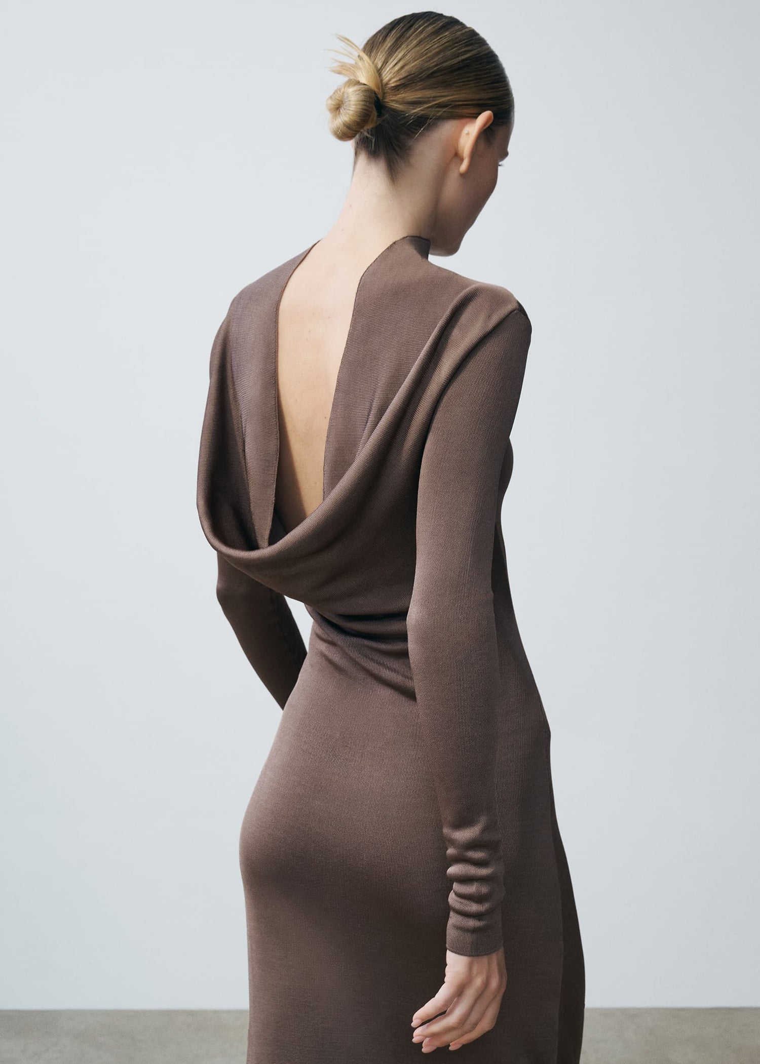 Sylveeah Draped Cowl Gown