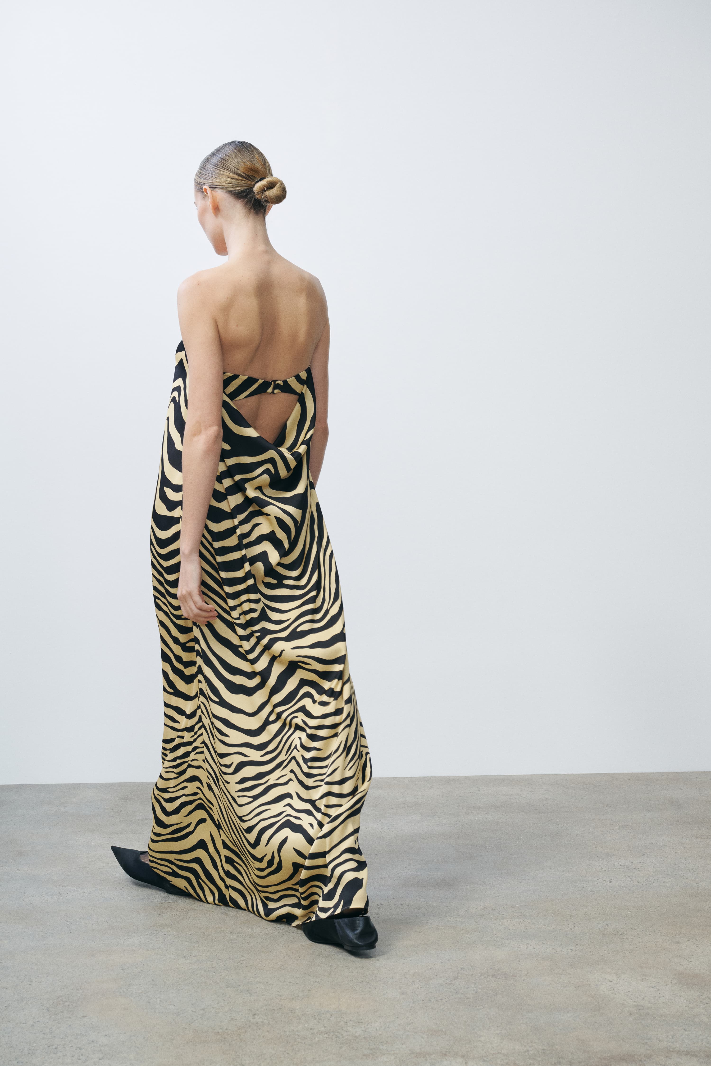 Sloan Zebra Print Silk Strapless Long Dress | SRG Sloan Zebra Print Silk Strapless Long Dress | SRG