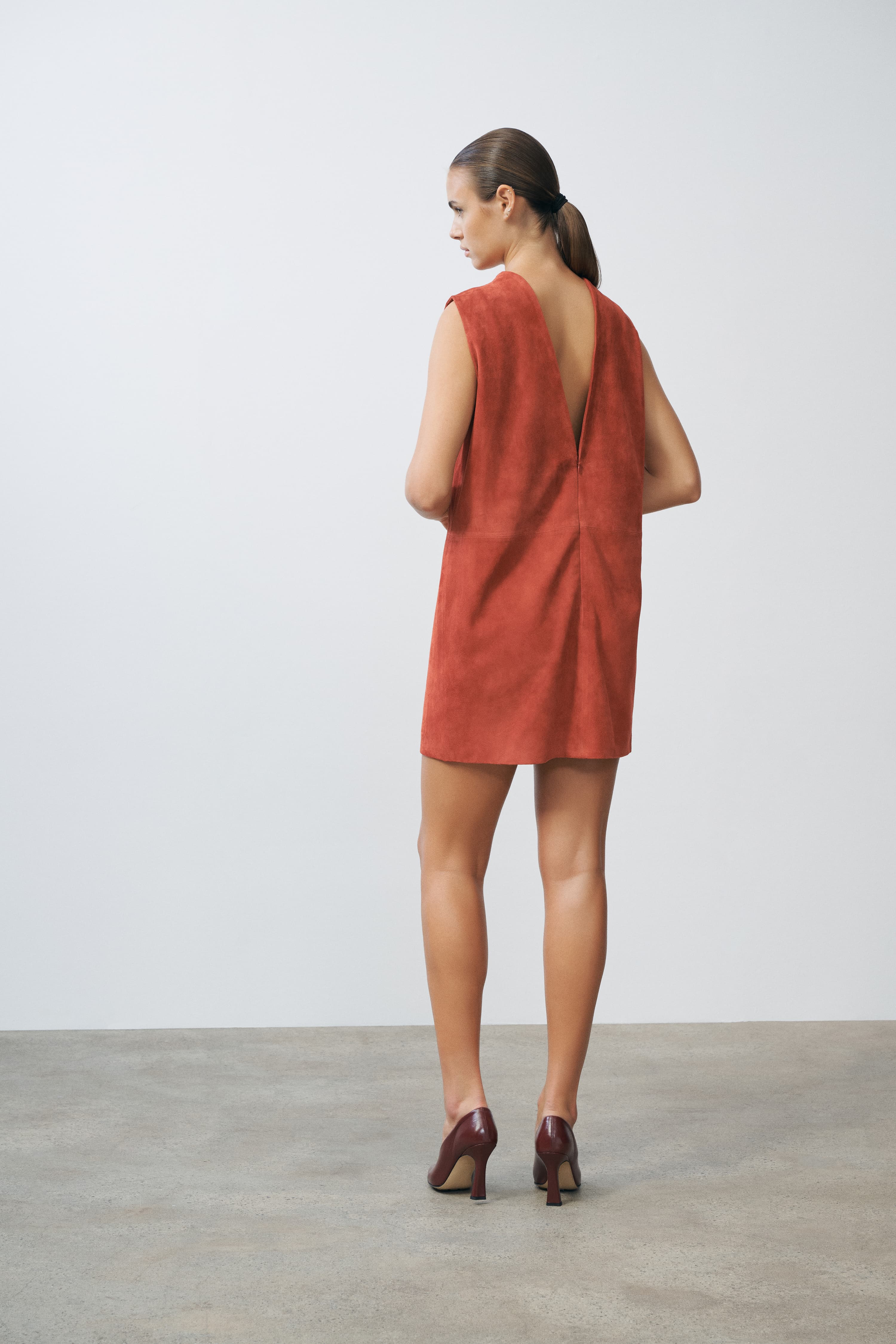 red suede mini dress Red Dirt Suede Mini Dress Extra Large | Women's Online Boutique | Boho Chic Style
