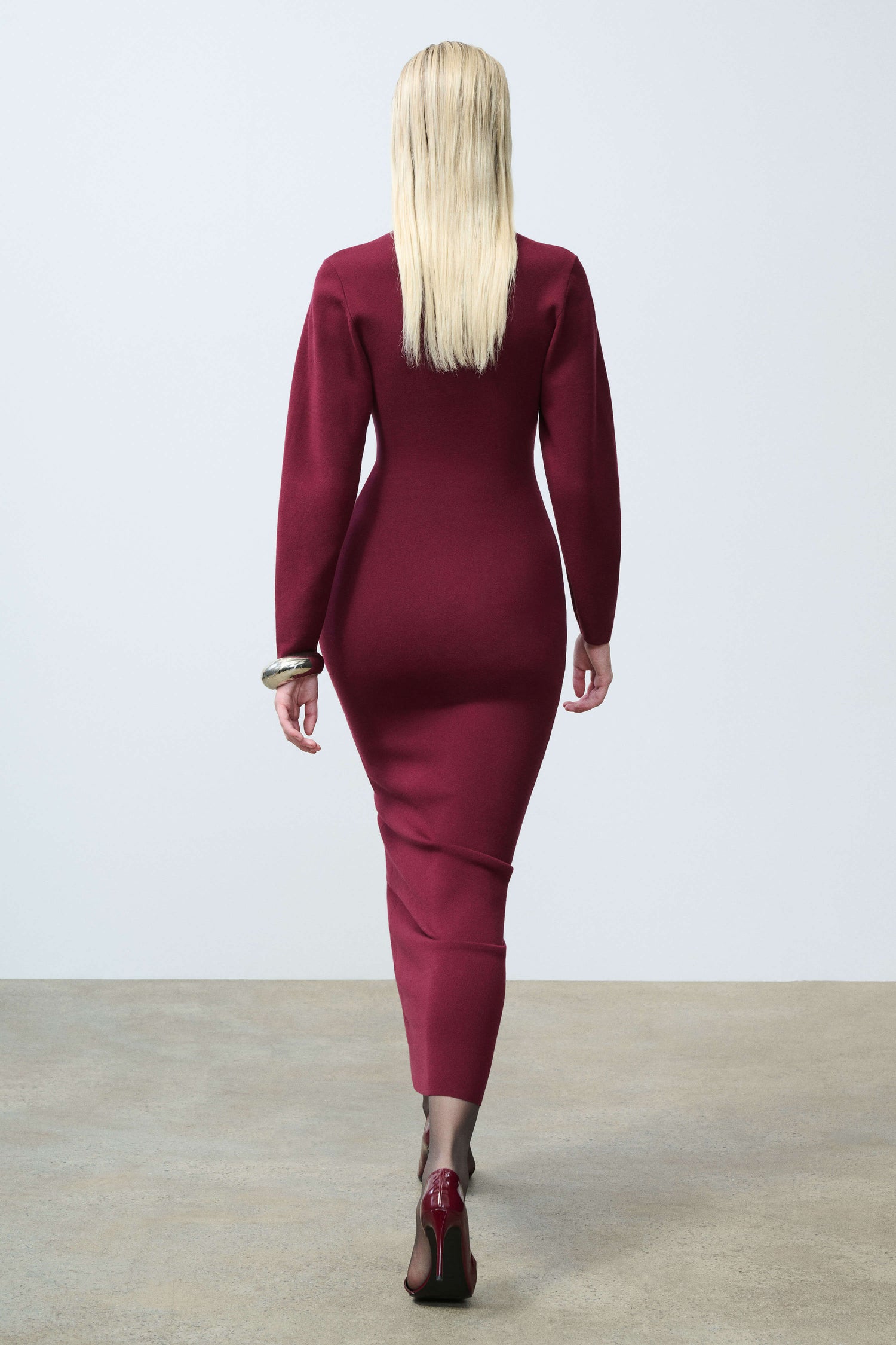 Gloria mock neck maxi dress