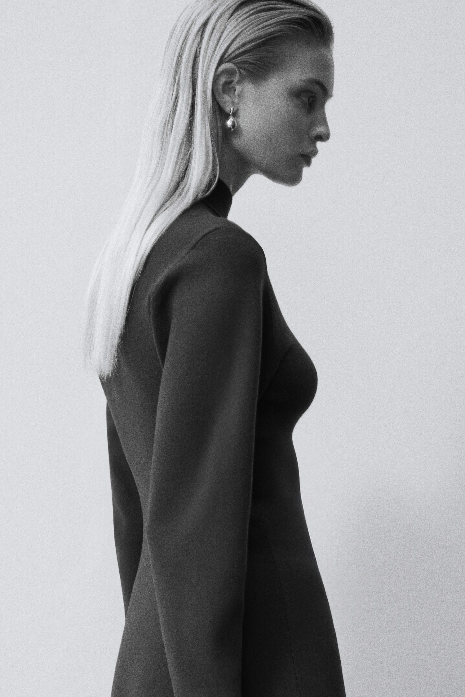 Gloria mock neck maxi dress