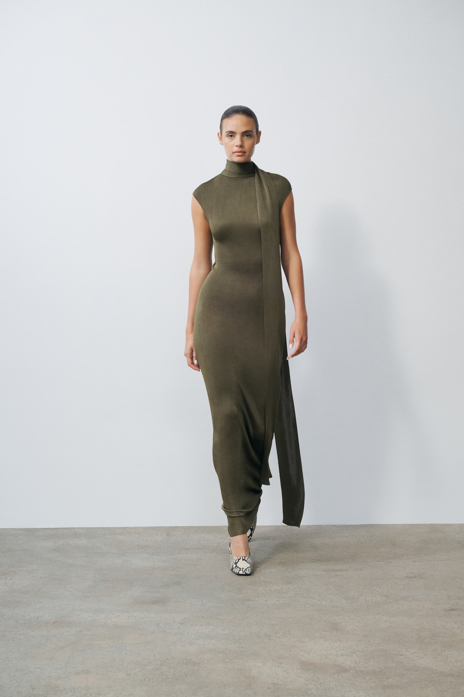 Dianne Scarf Wrap Gown