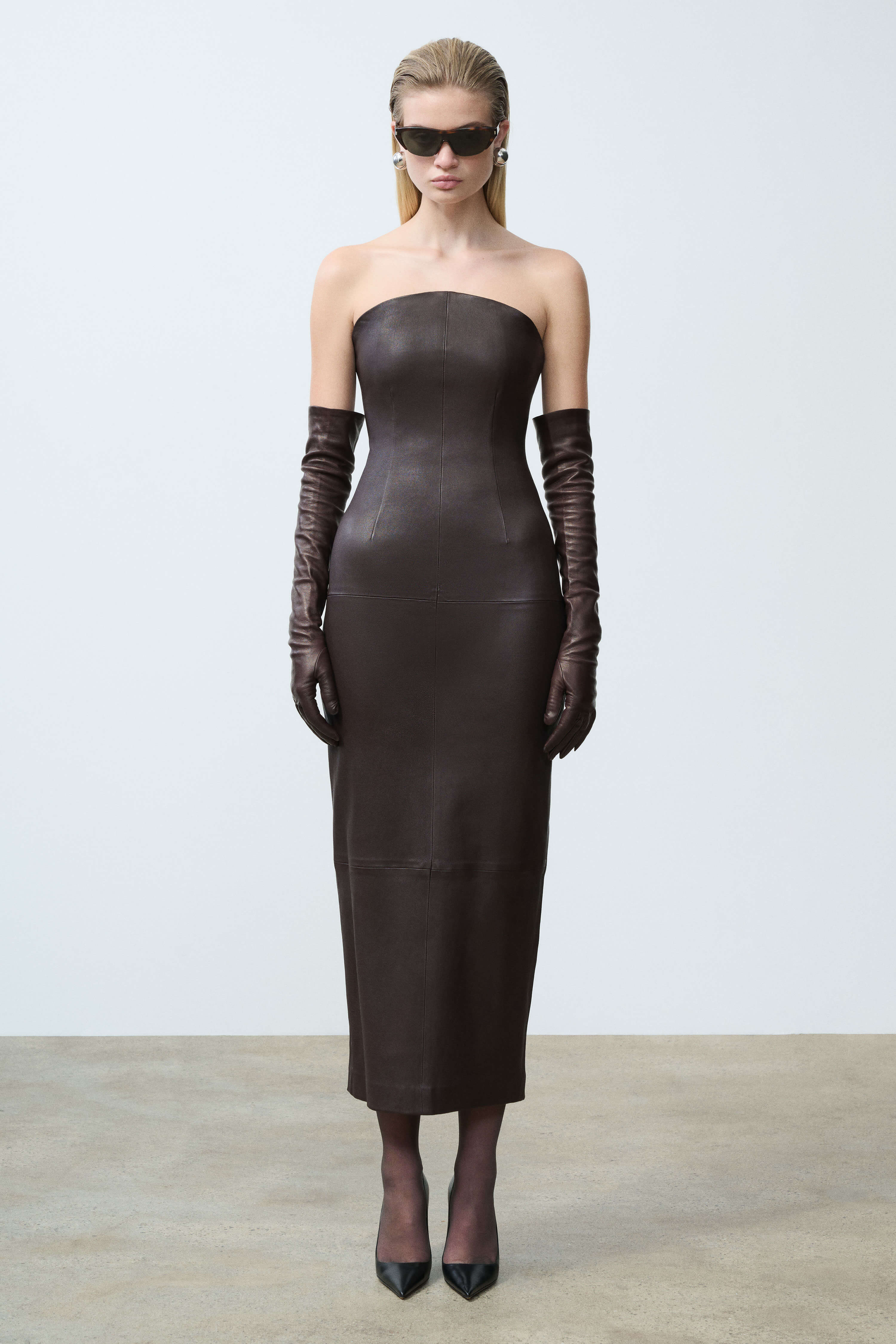 bagatelle leather dress bagatelle | Dresses | Nwt Bagatelle Nyc Vegan Leather Puff Sleeve Midi Dress