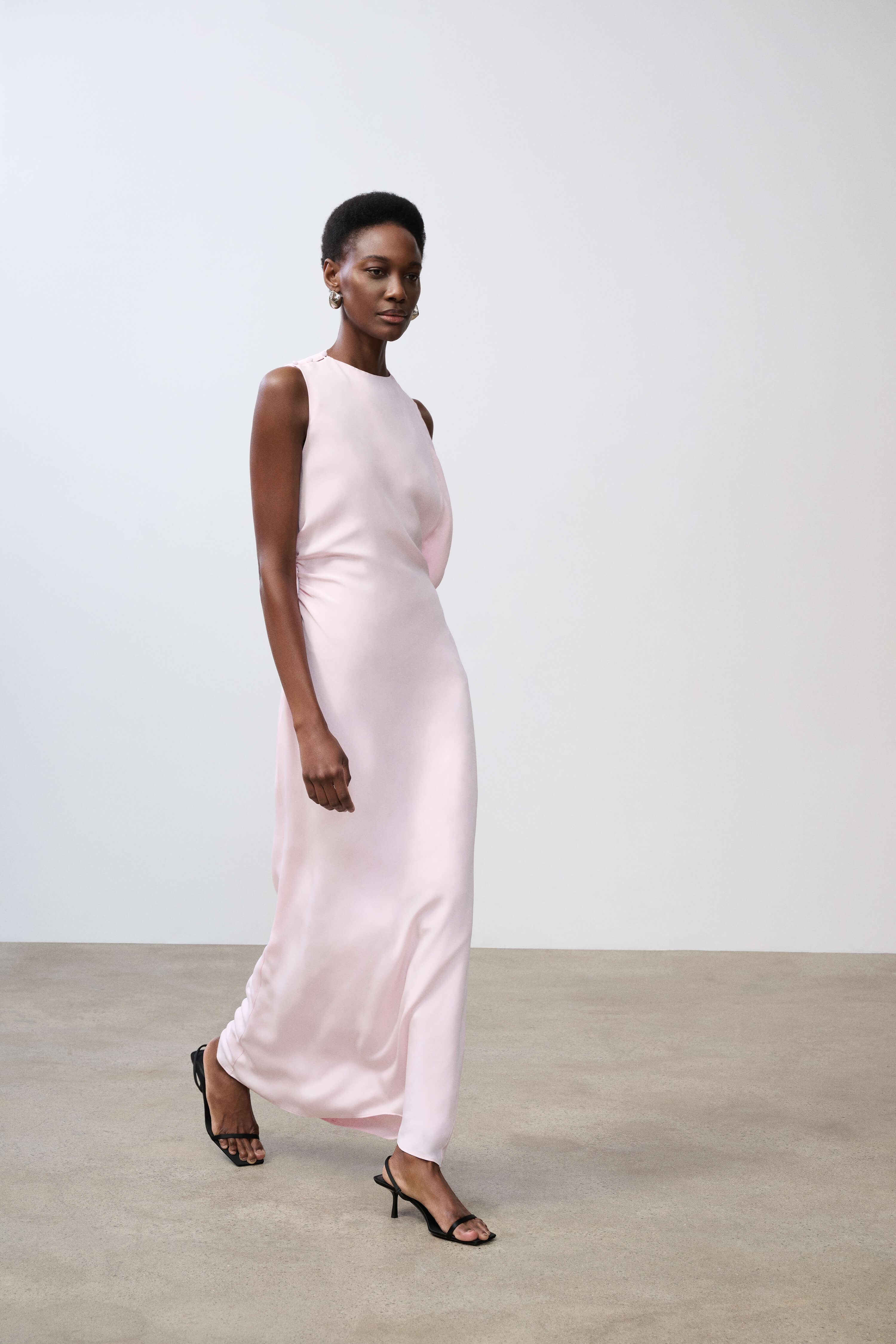 karina dress Karina Blush Pink 100% Silk Long Dress