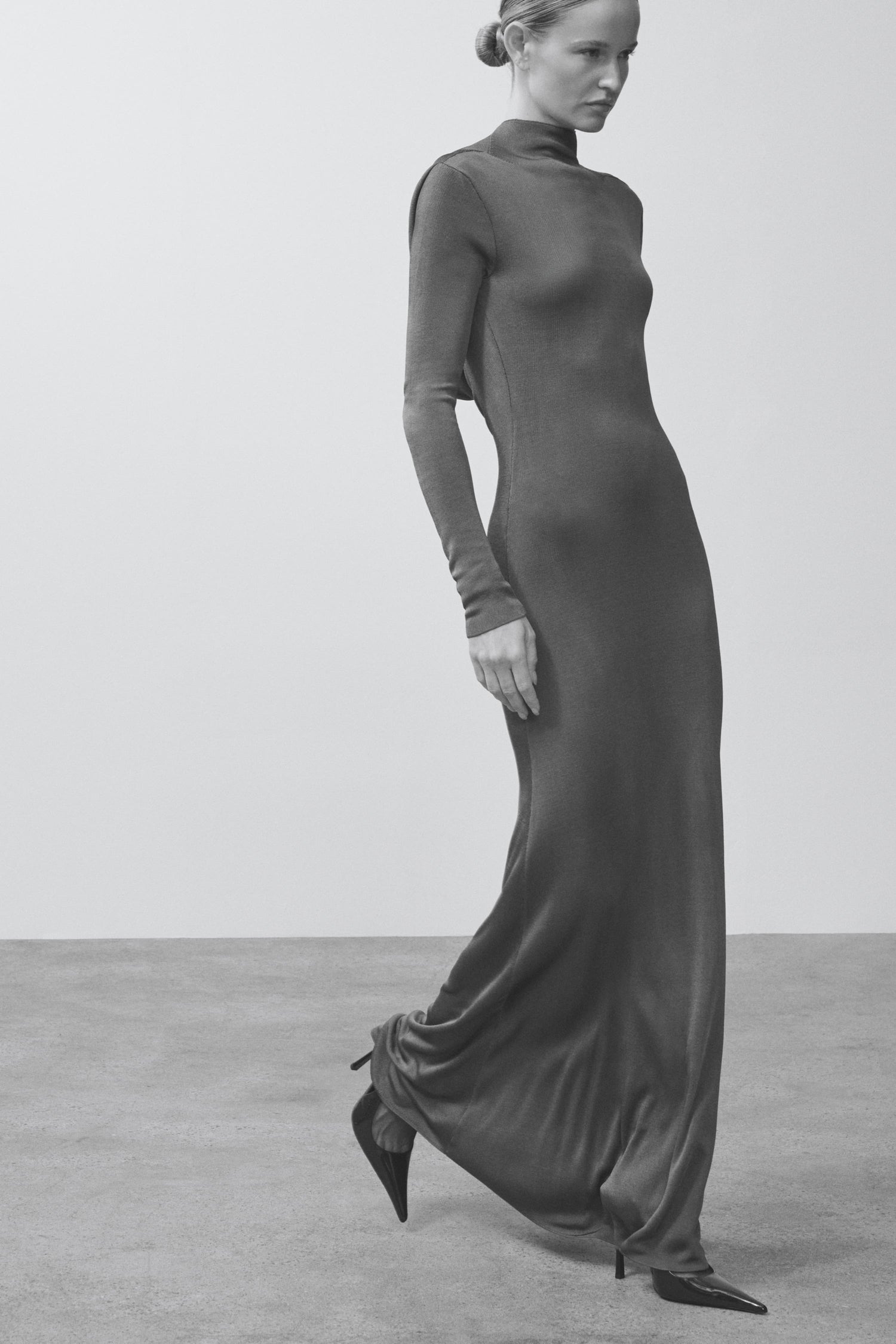 Sylveeah Draped Cowl Gown