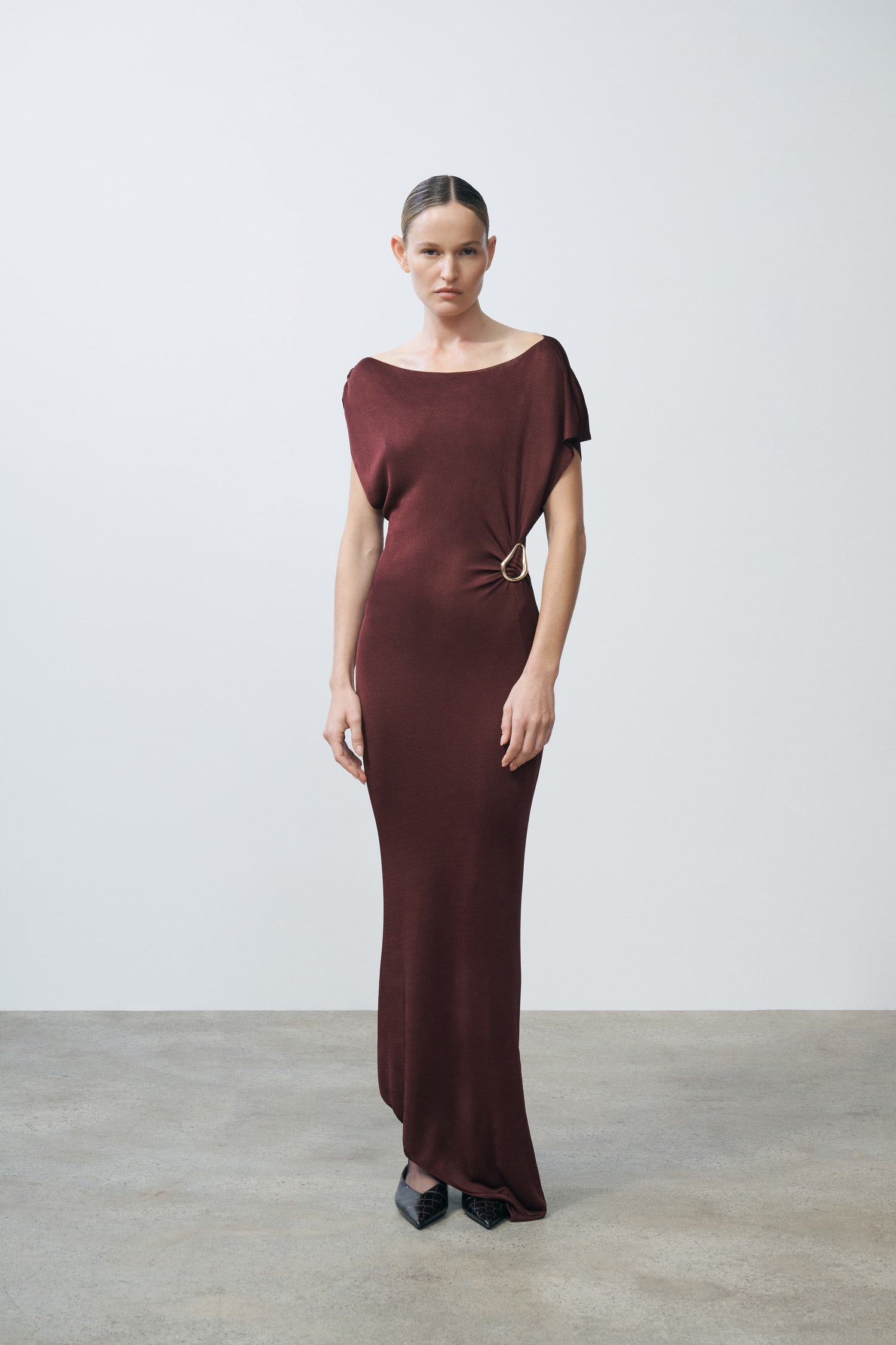 Mehek Asymmetric Knit Dress