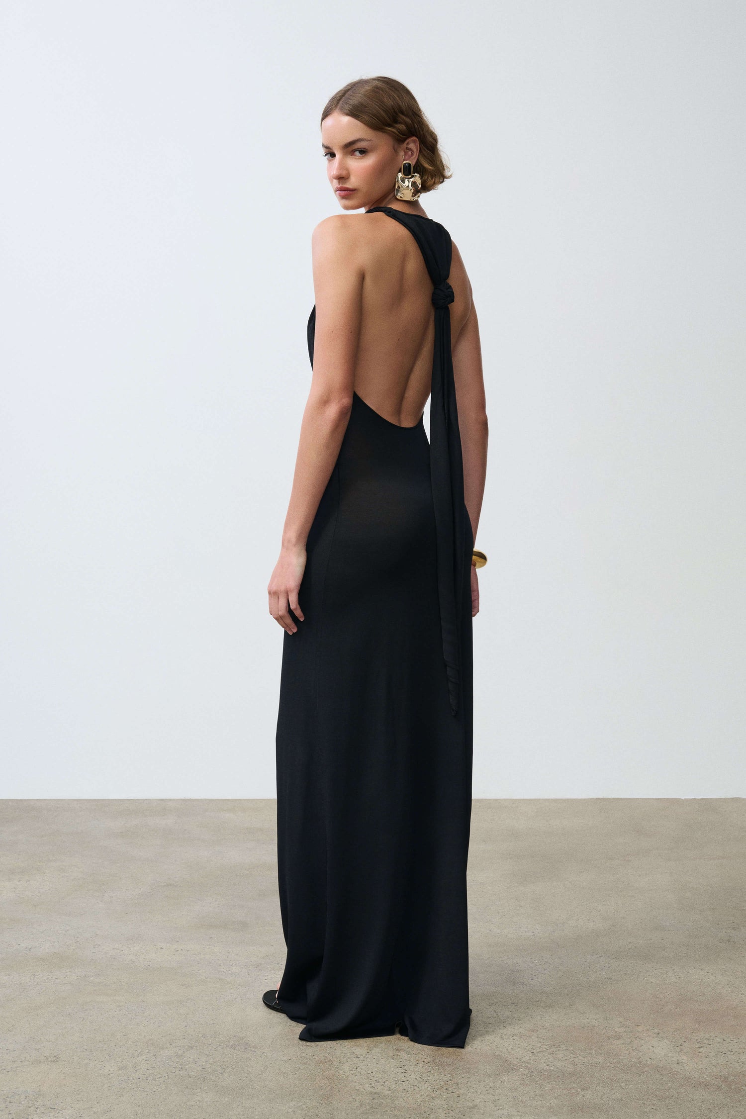 Araminta Knit Twist Gown