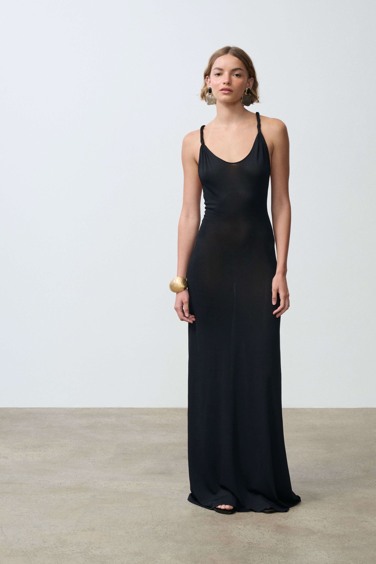 Araminta Knit Twist Gown