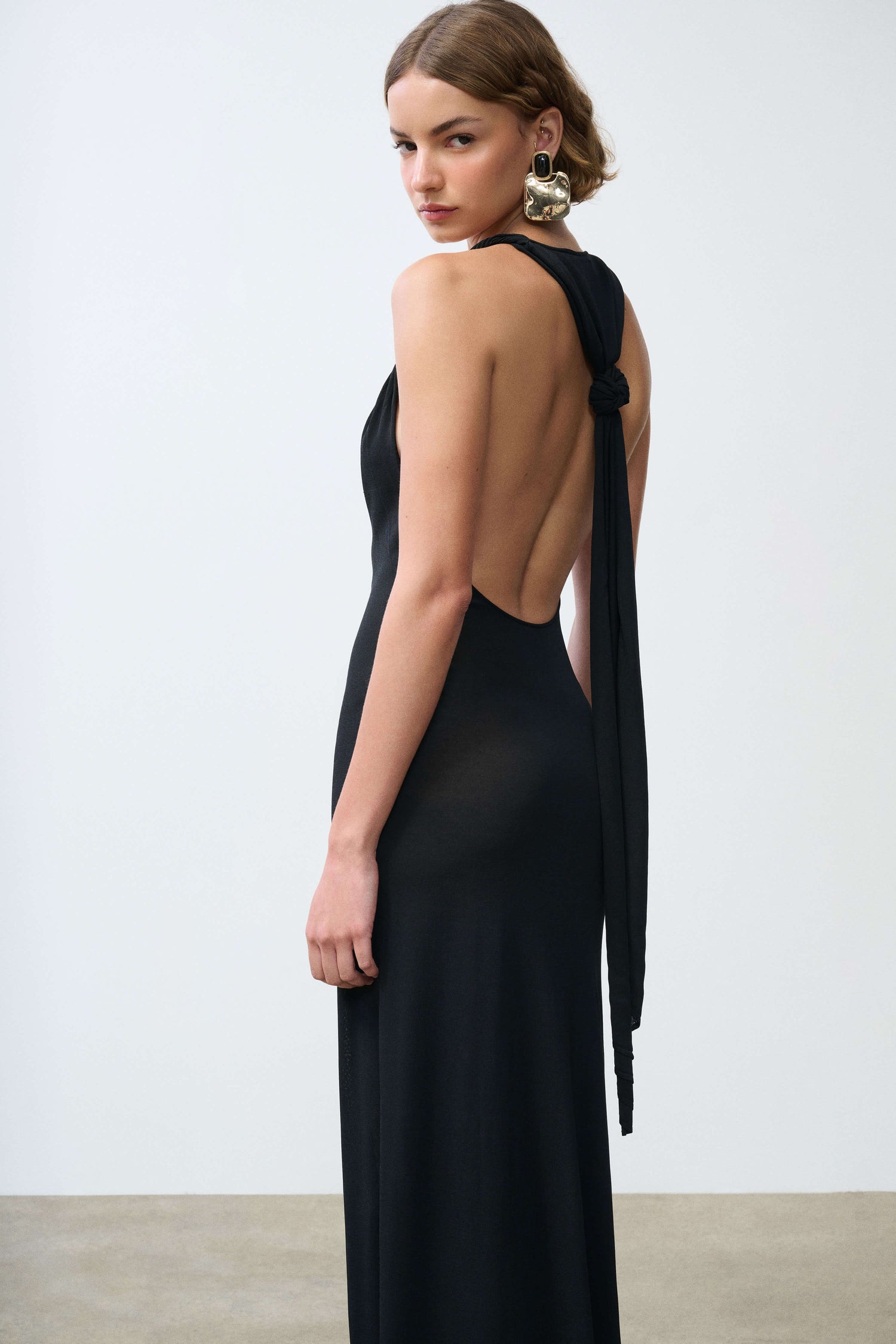 Araminta Knit Twist Gown