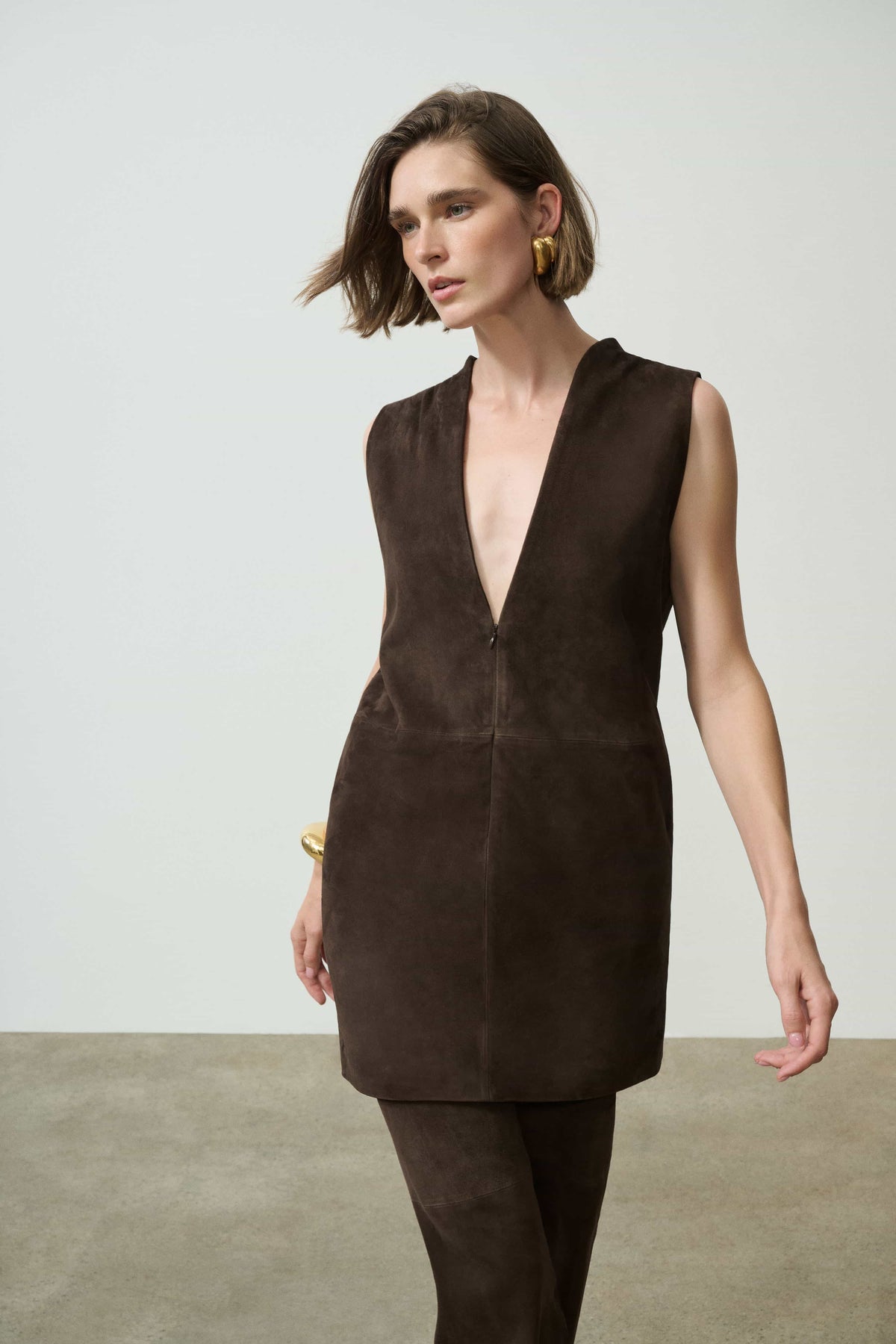 Mona Suede Dress