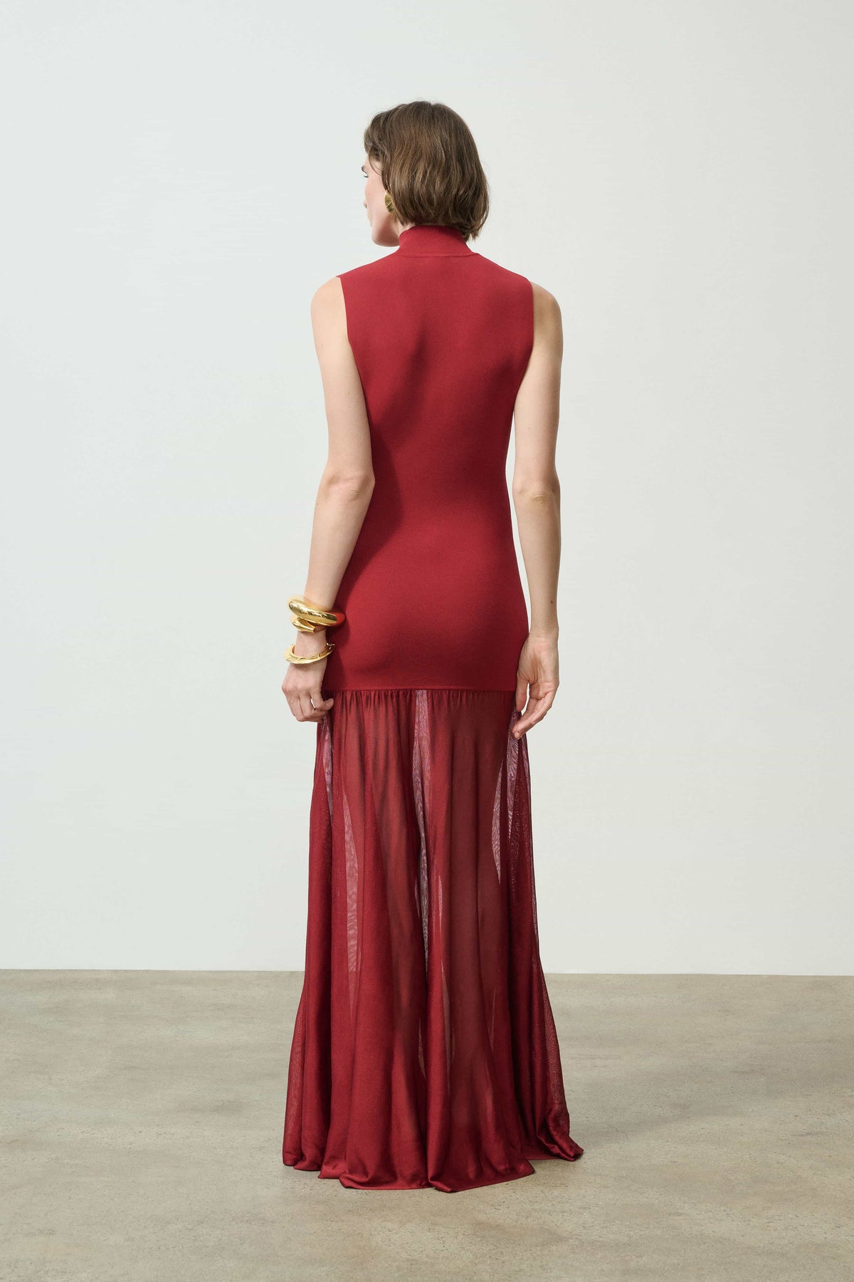 Kera Mock Neck Knit Gown