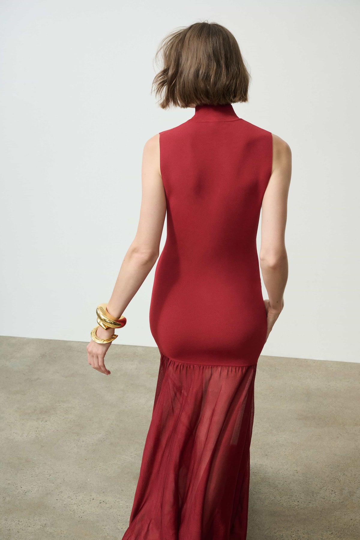 Kera Mock Neck Knit Gown