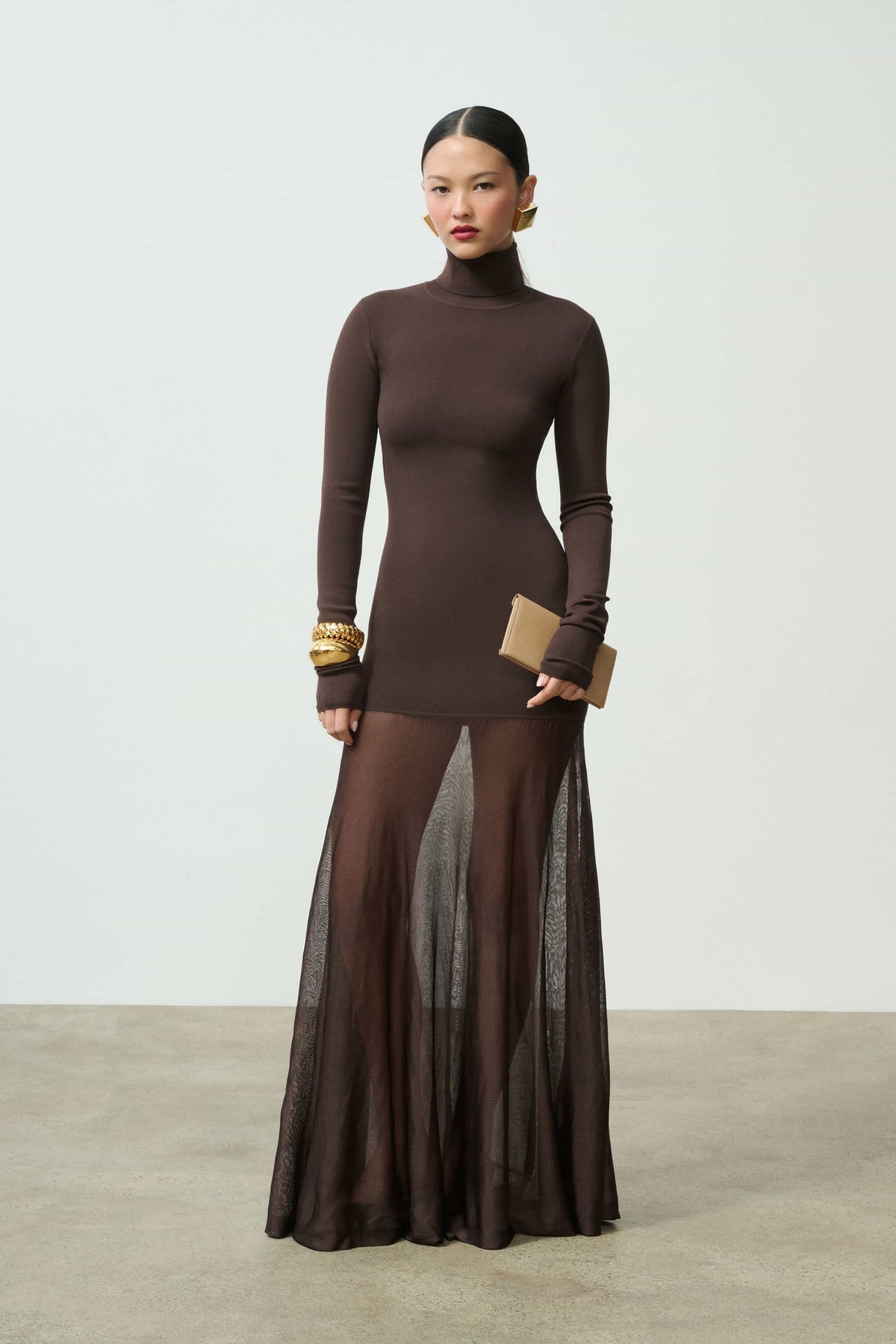 Imogen Long Sleeve Gown Front