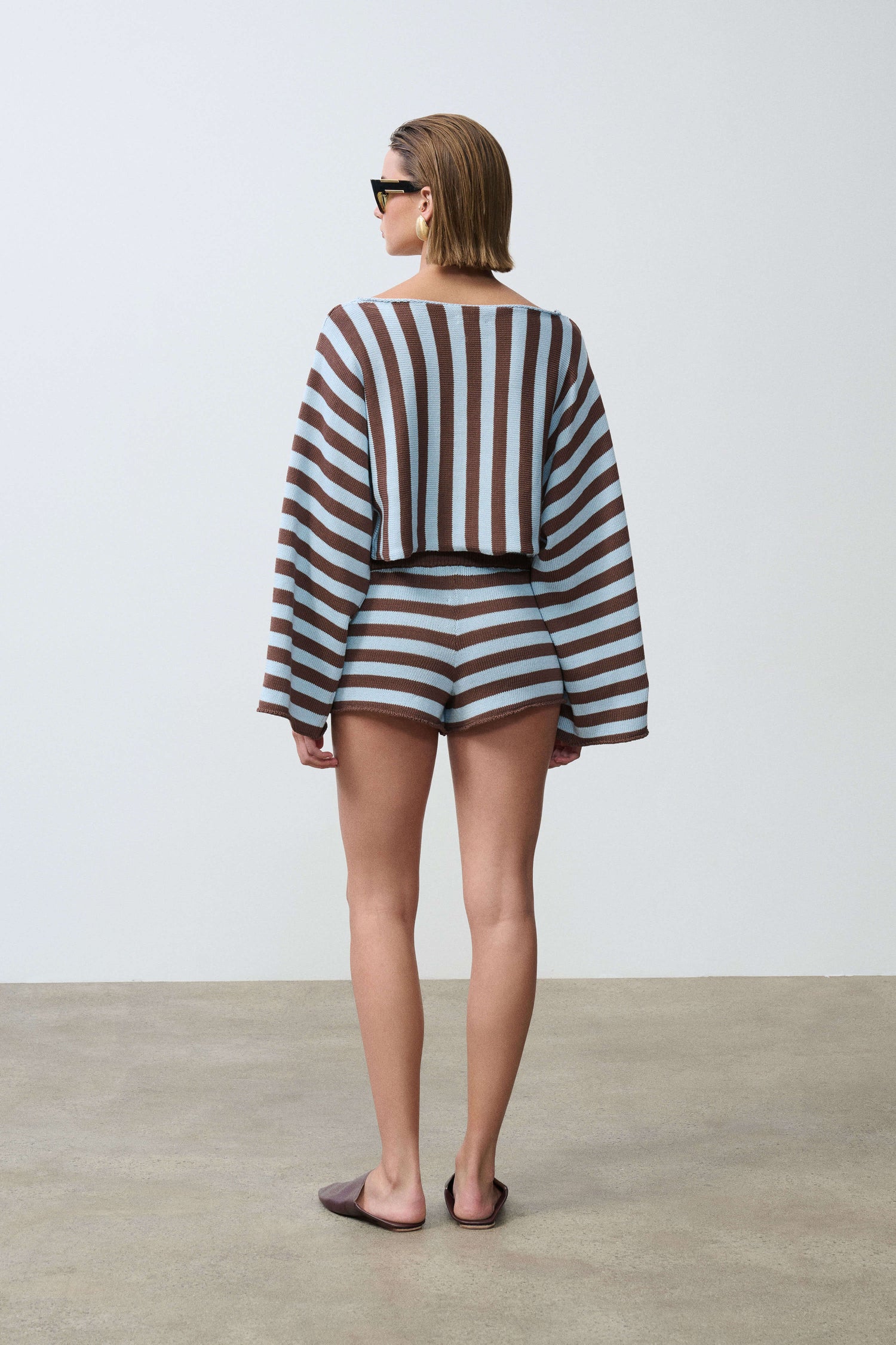 Izabelle Striped Knit Short