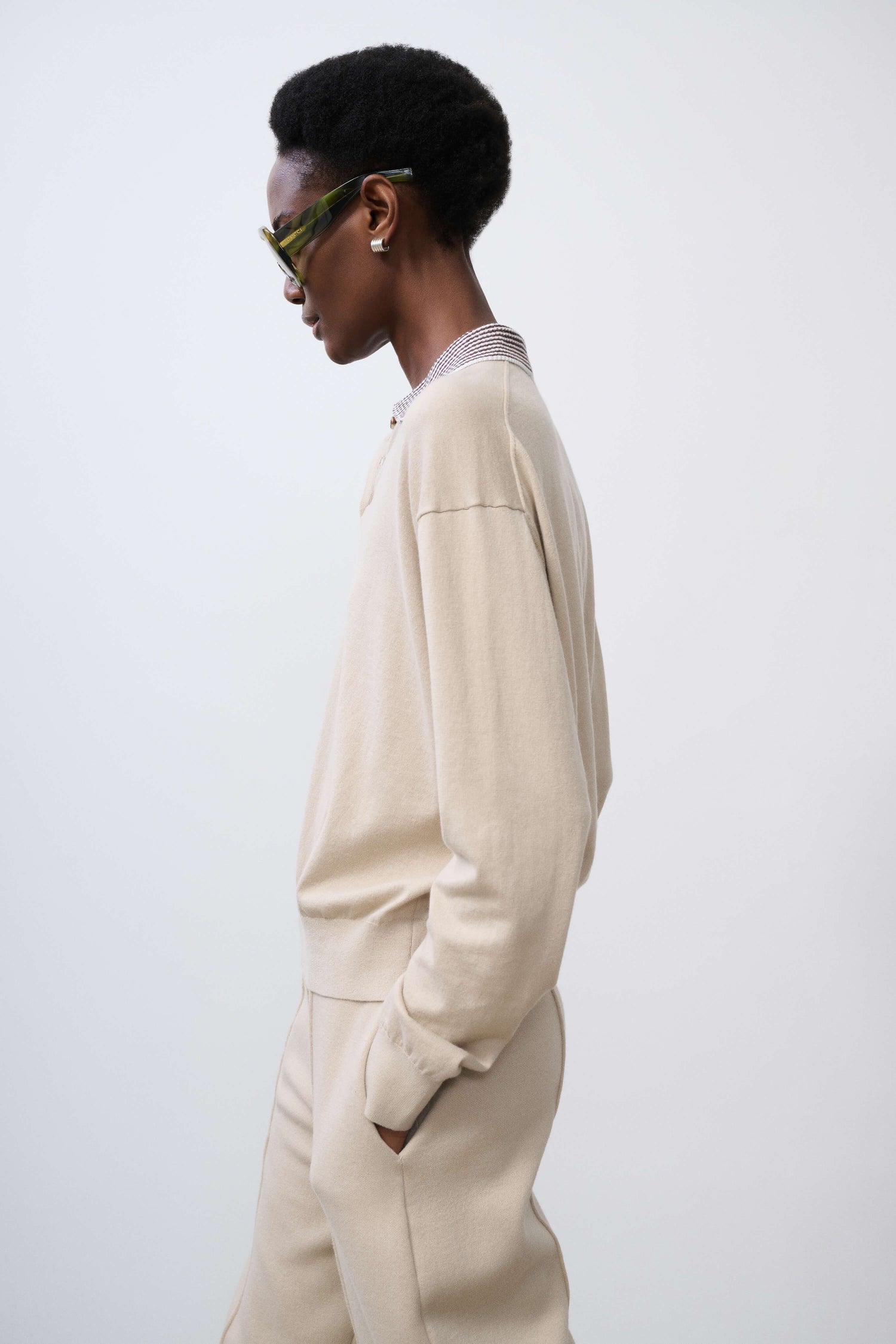 Marielle Long Sleeve Knit Polo