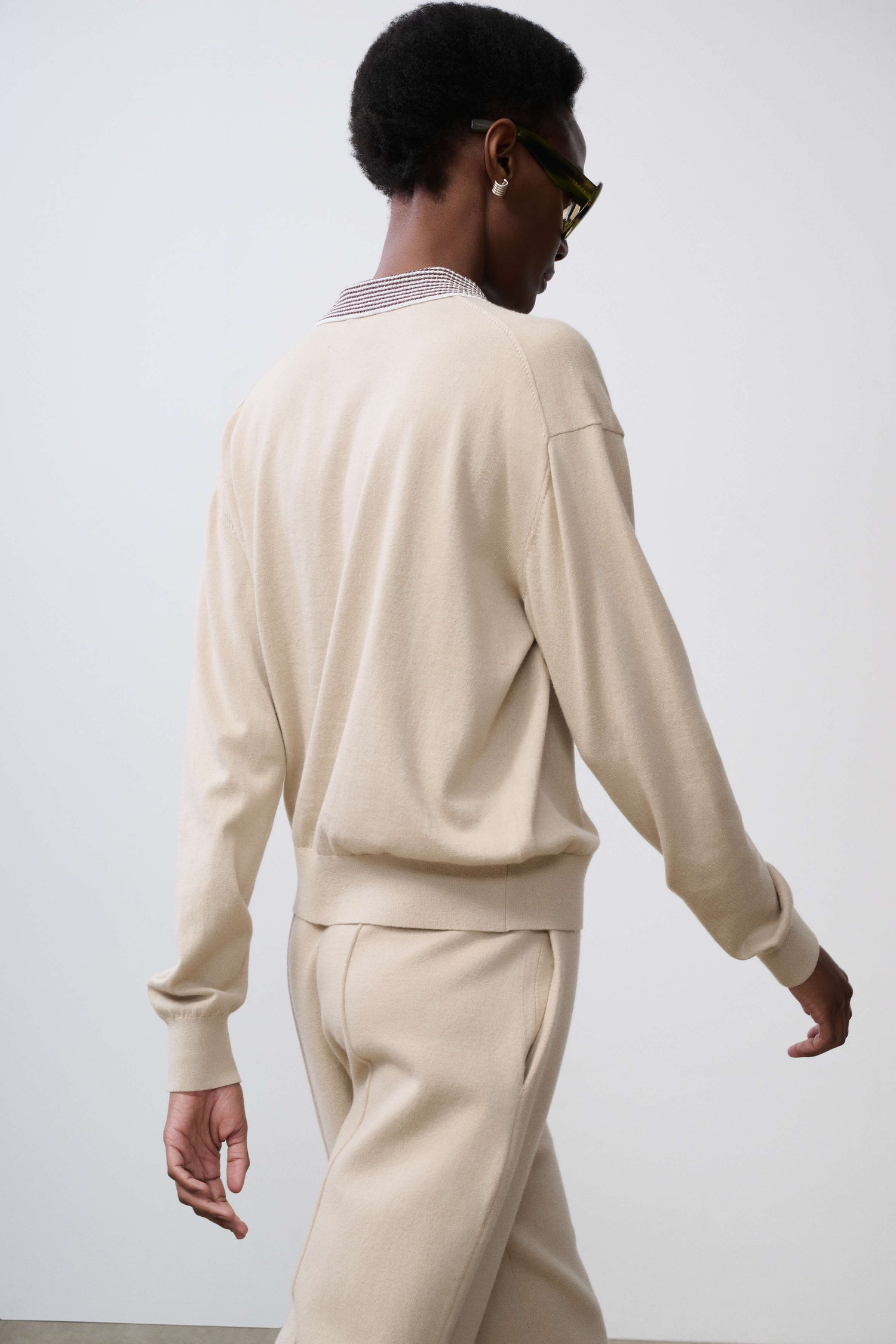 Marielle Long Sleeve Knit Polo