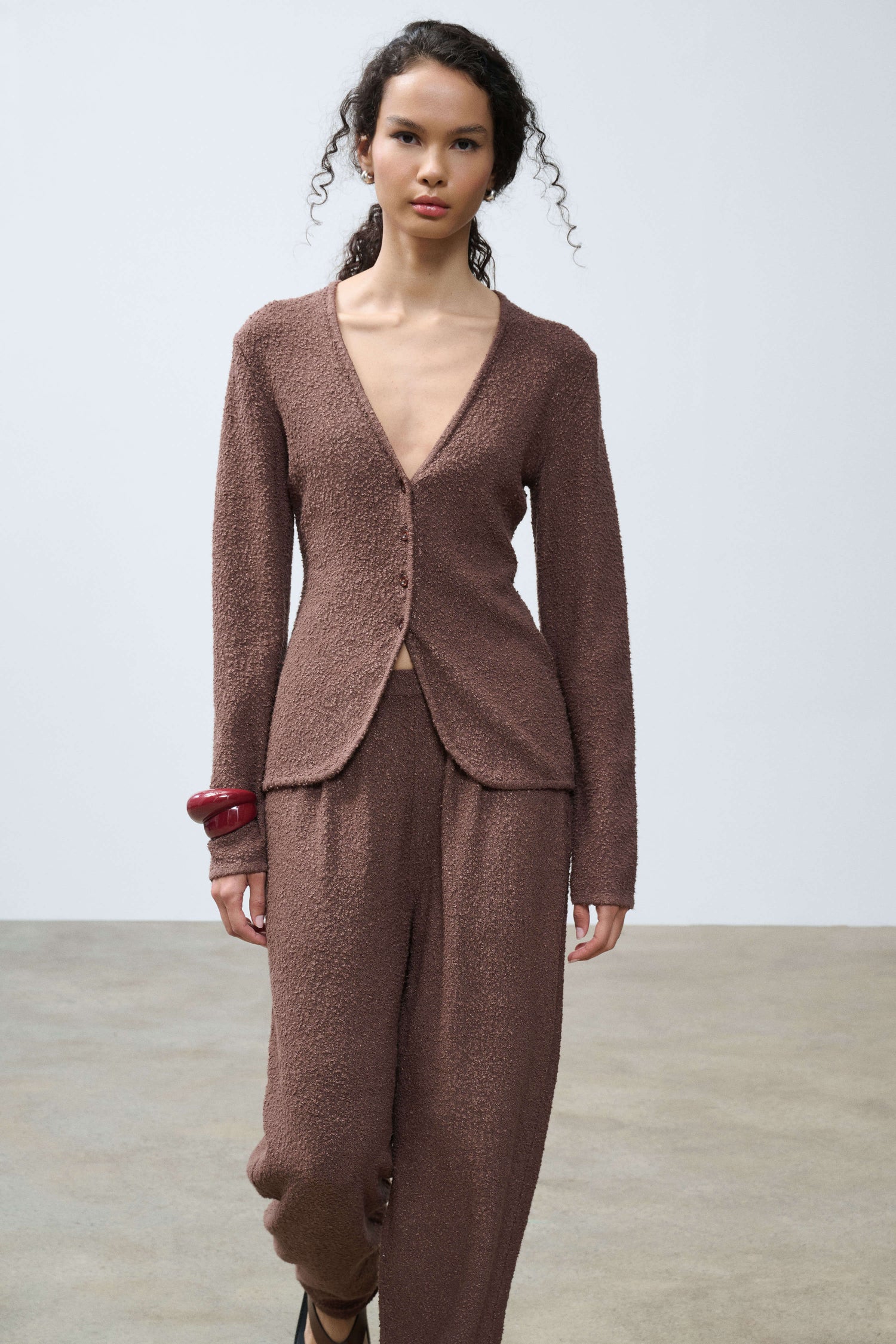 Samita Textured Cardigan