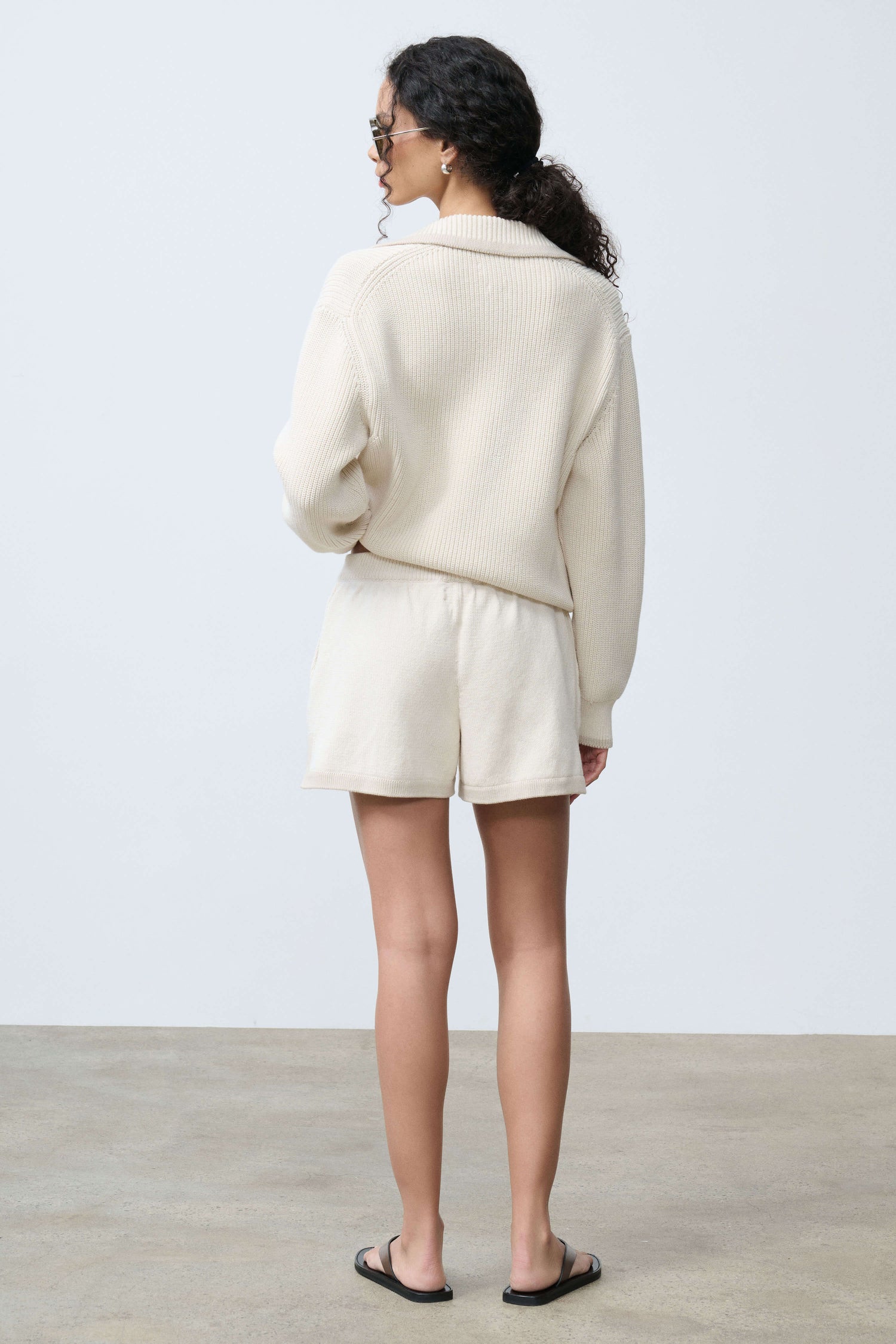 Dae Contrast Polo Sweater