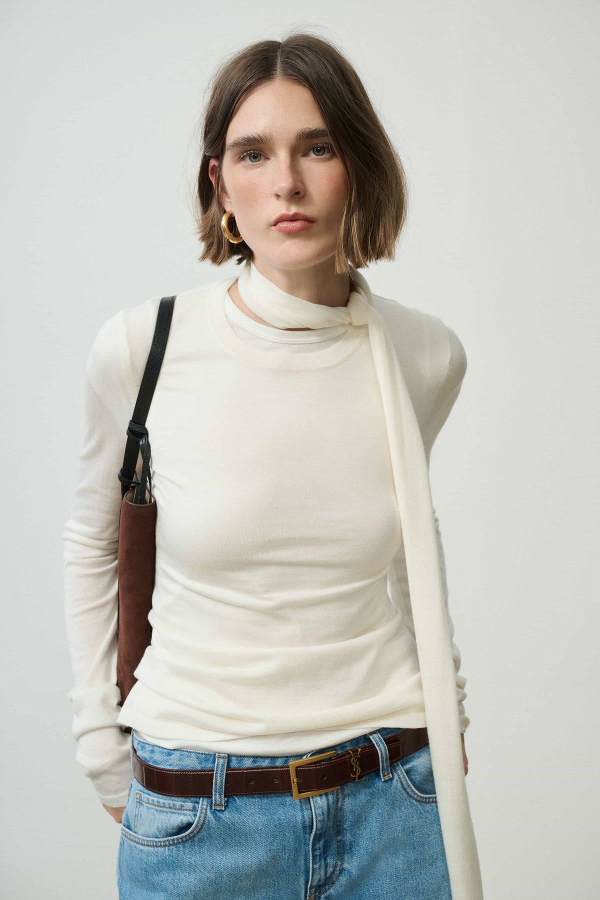 Frieda Merino Long Sleeve with Scarf