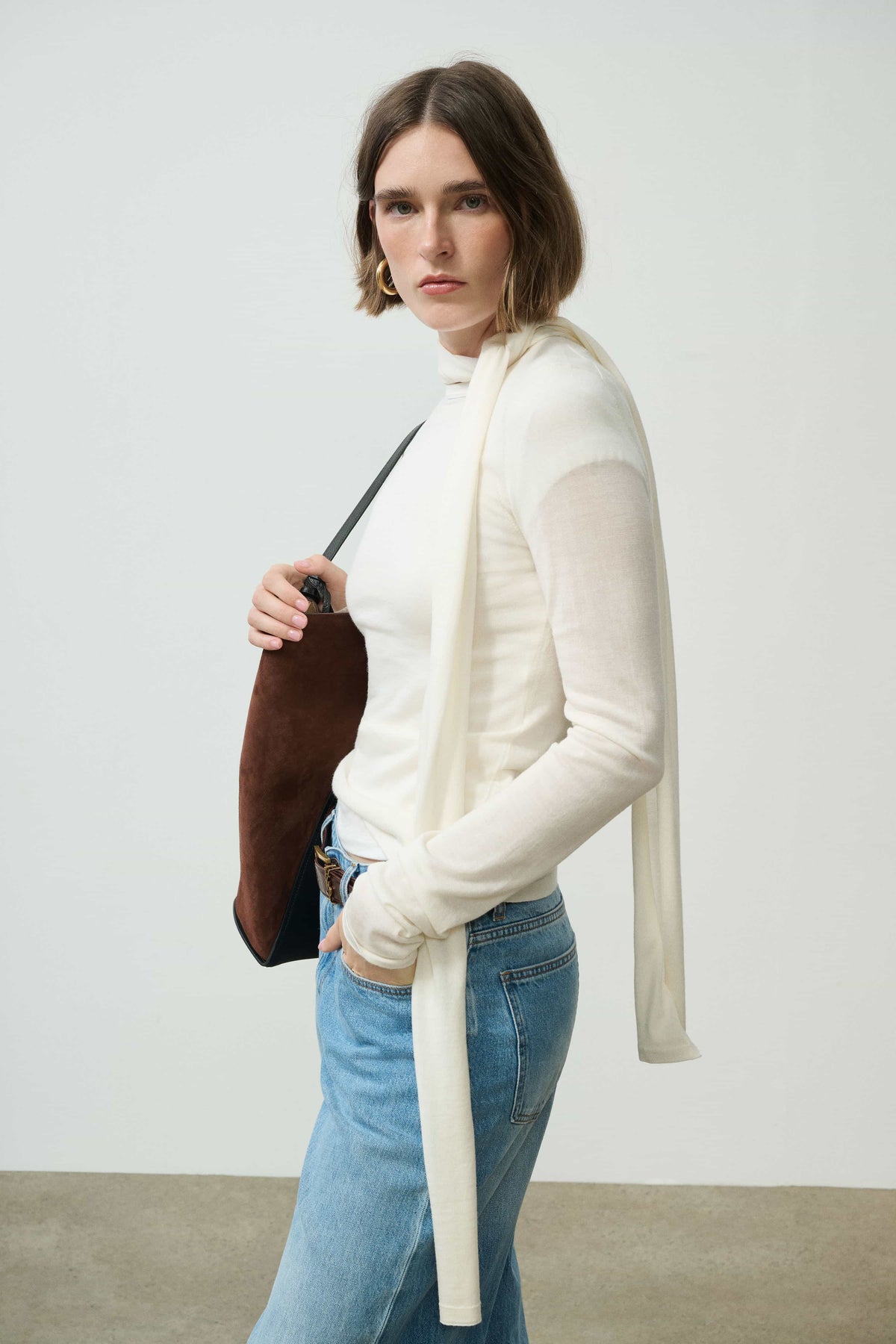 Frieda Merino Long Sleeve with Scarf