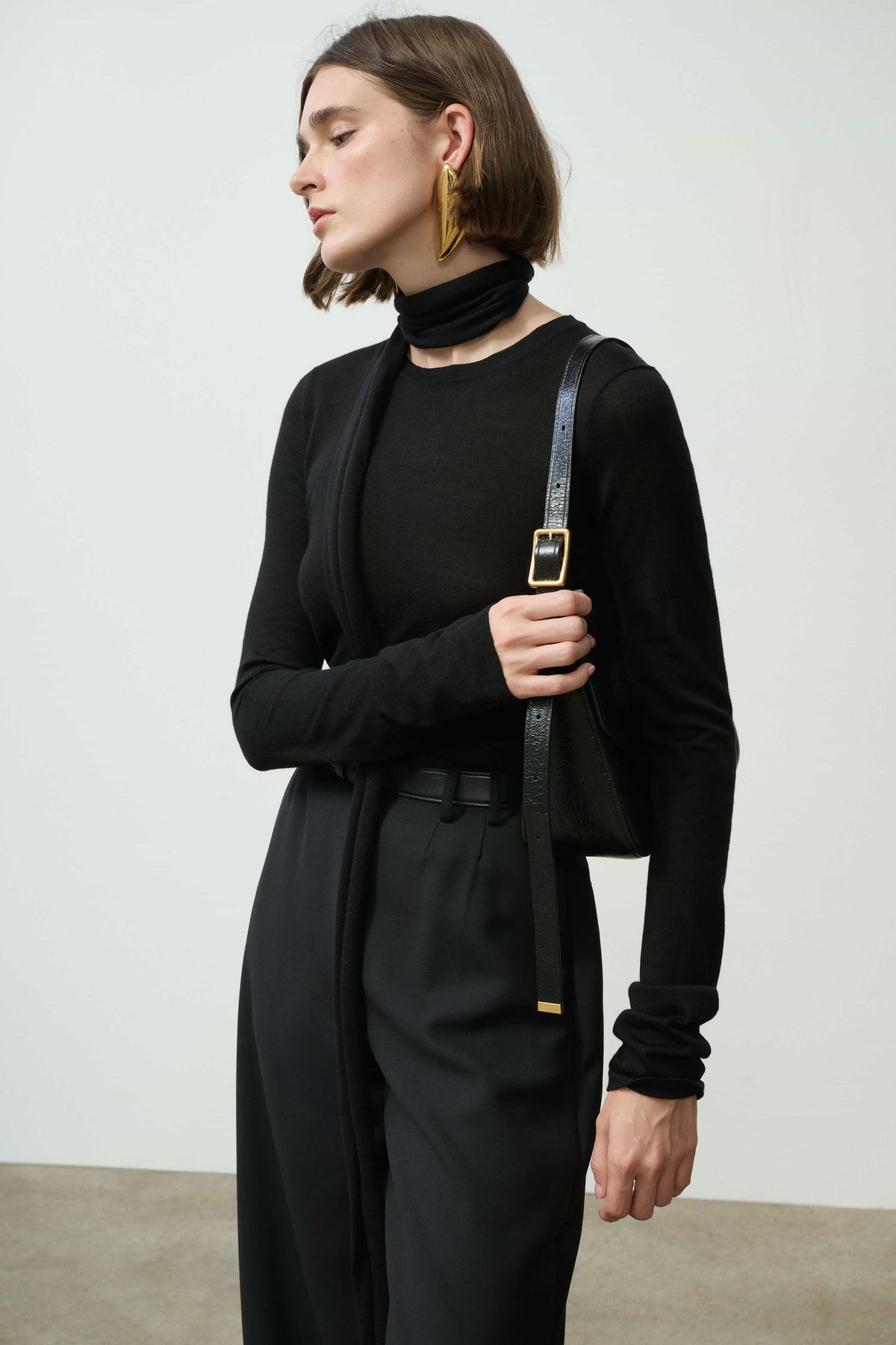 Frieda Merino Long Sleeve with Scarf