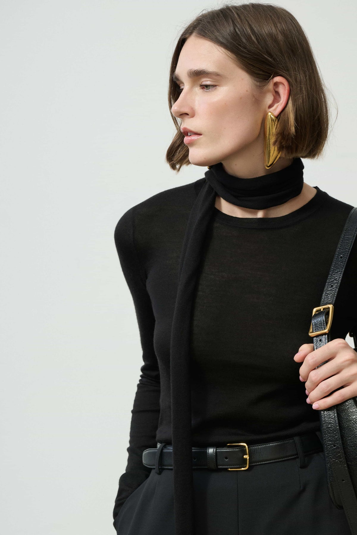 Frieda Merino Long Sleeve with Scarf