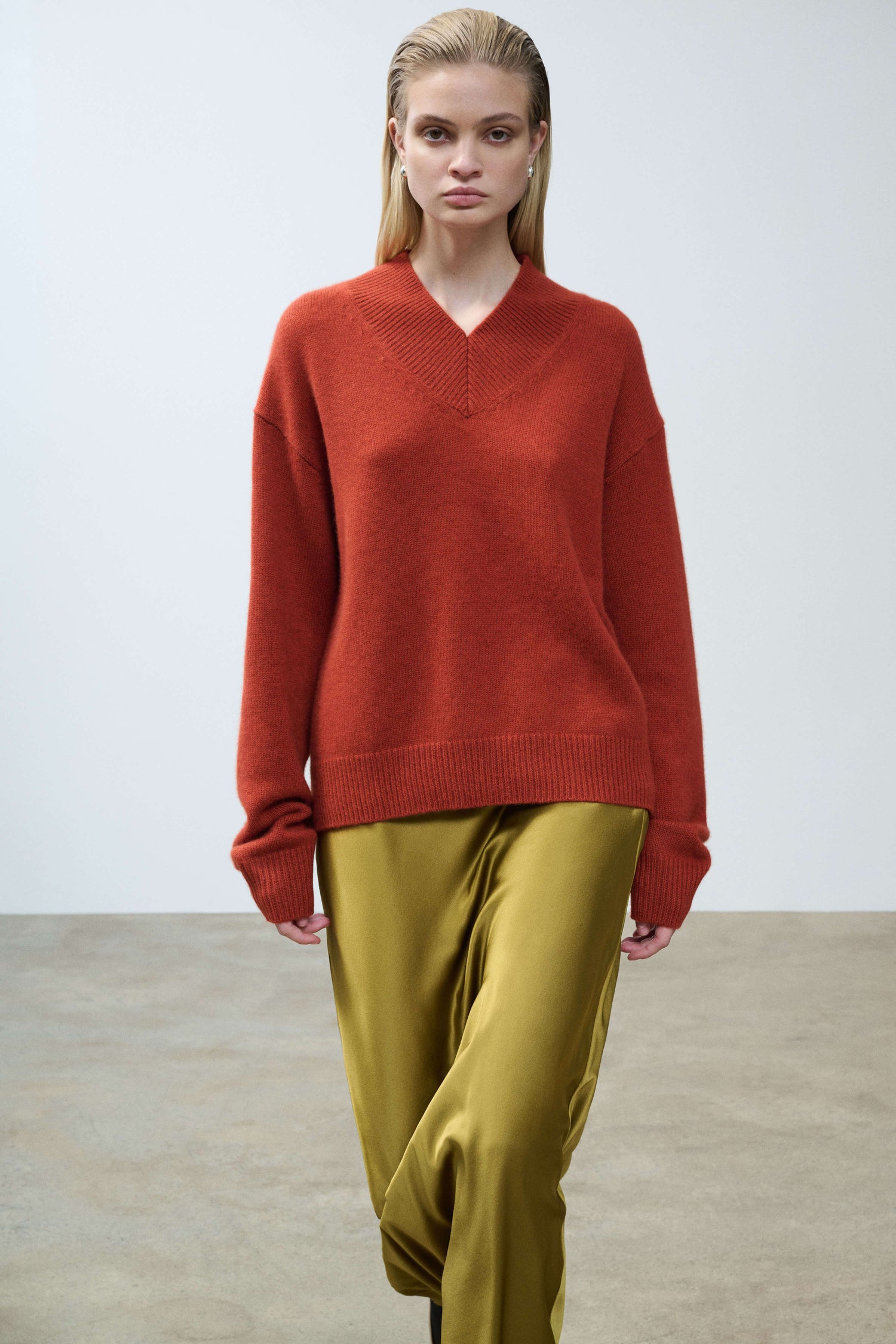 Doris Cashmere V-Neck Sweater