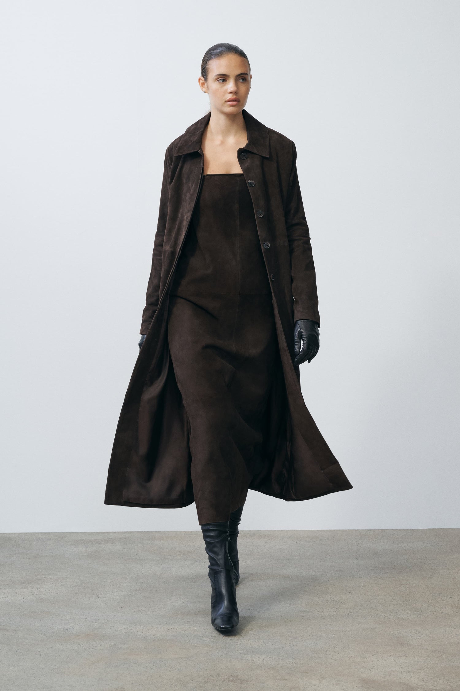 Bruno Suede Coat Front