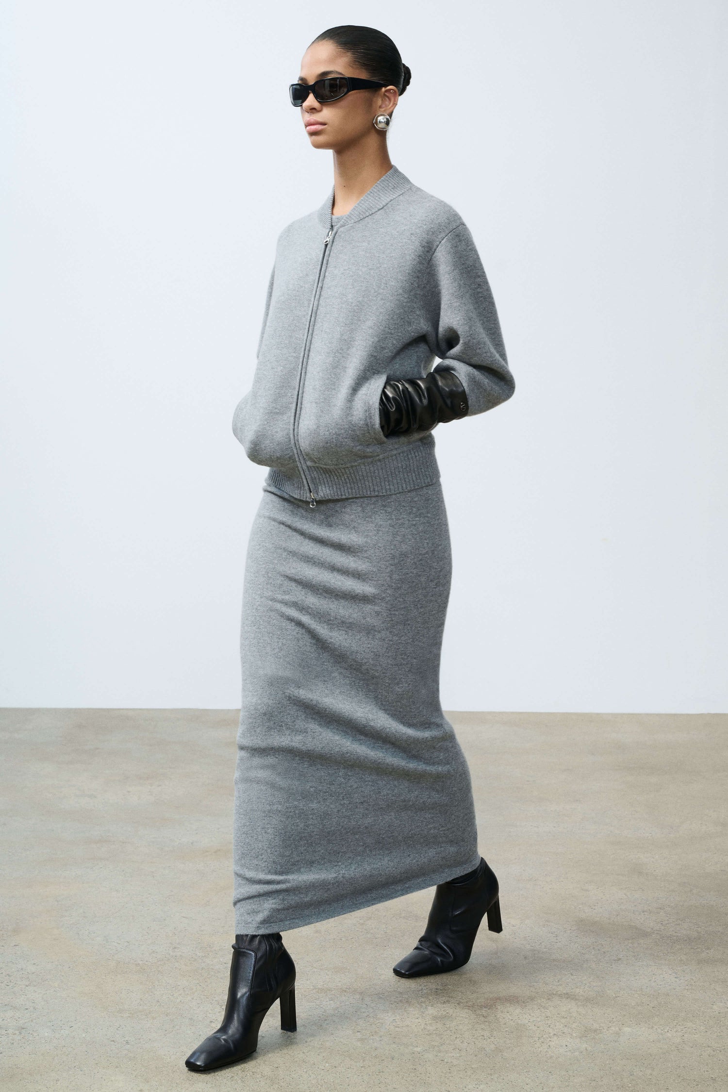 Velma Knit Bomber Jacket