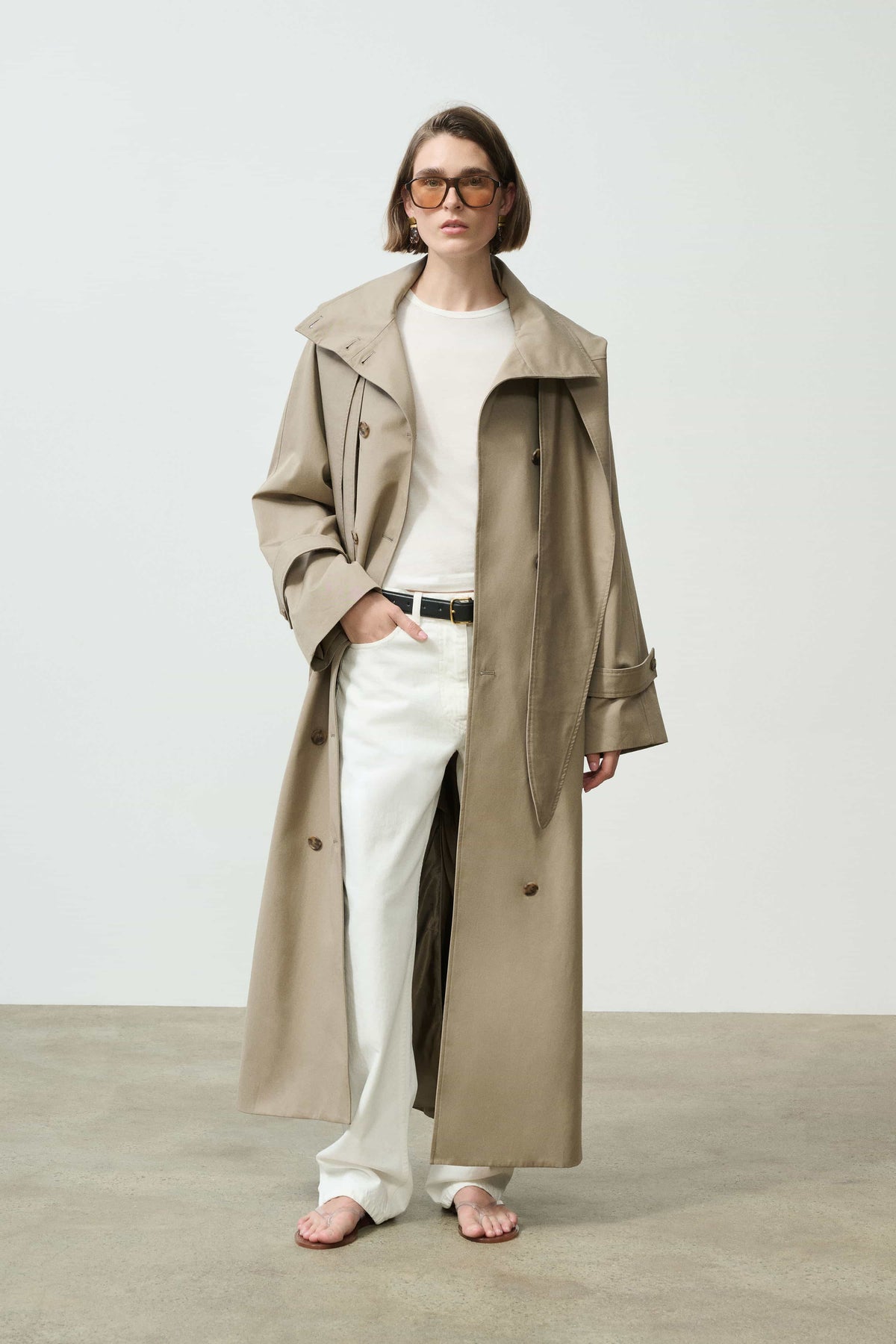 Sabine Organic Cotton Coat Front