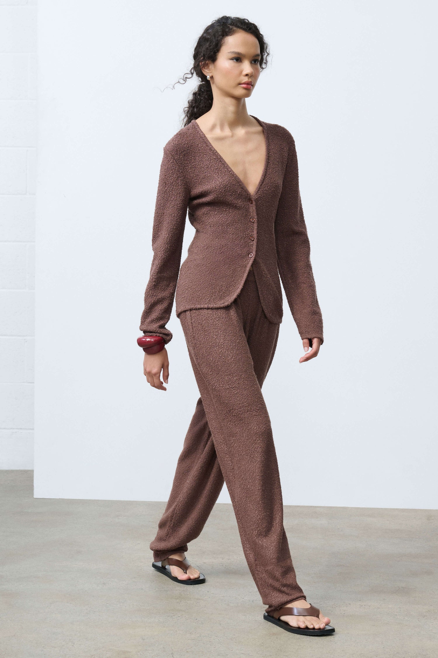 Samita Textured Knit Pant Front