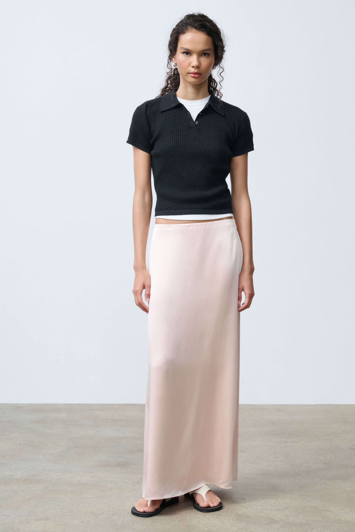 Sutton Silk Skirt - 3 Front