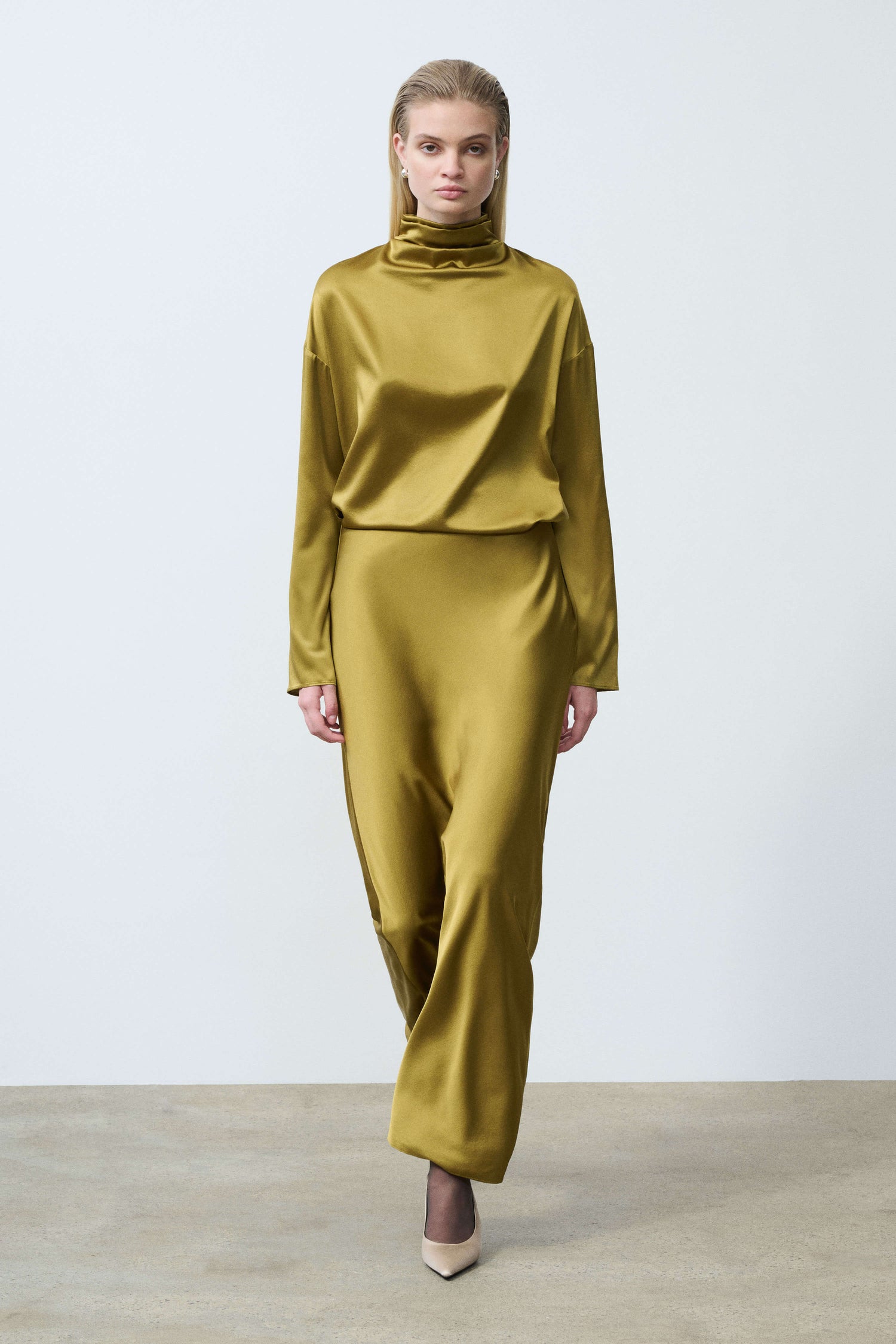 Marion Silk Skirt Front