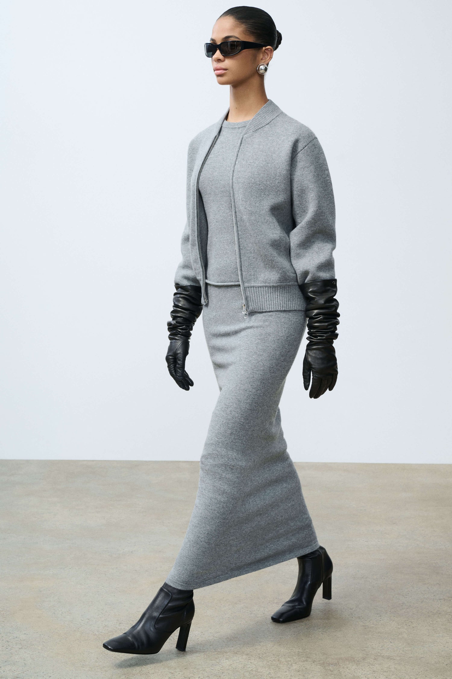 Mattie Knit Maxi Skirt Front