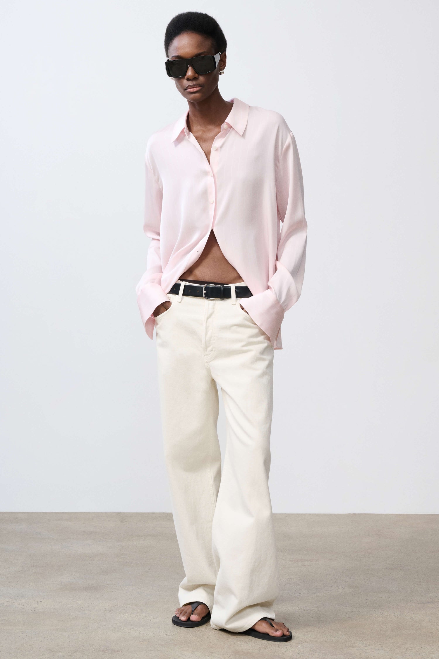 Odette Silk Button Down Shirt