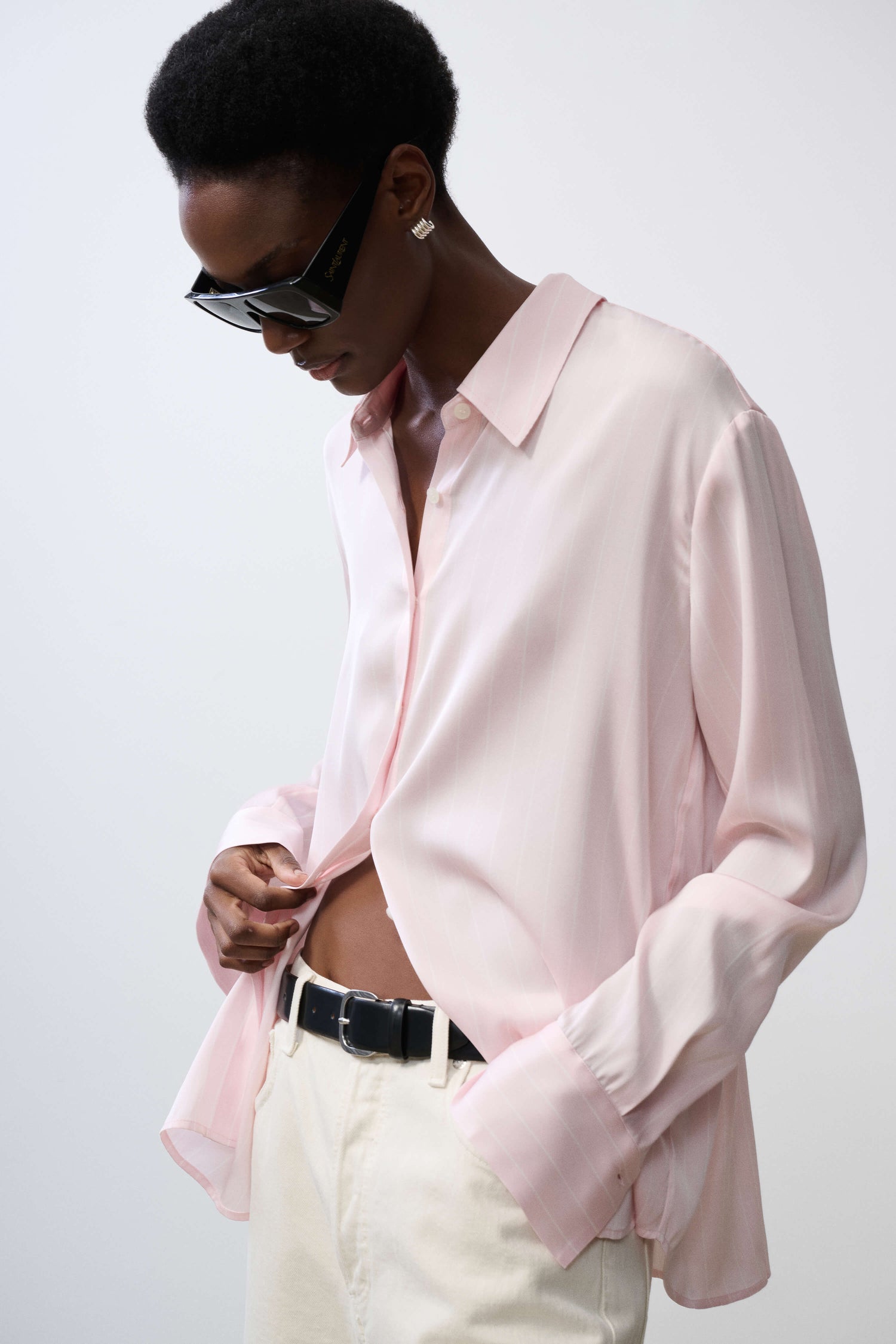 Odette Silk Button Down Shirt