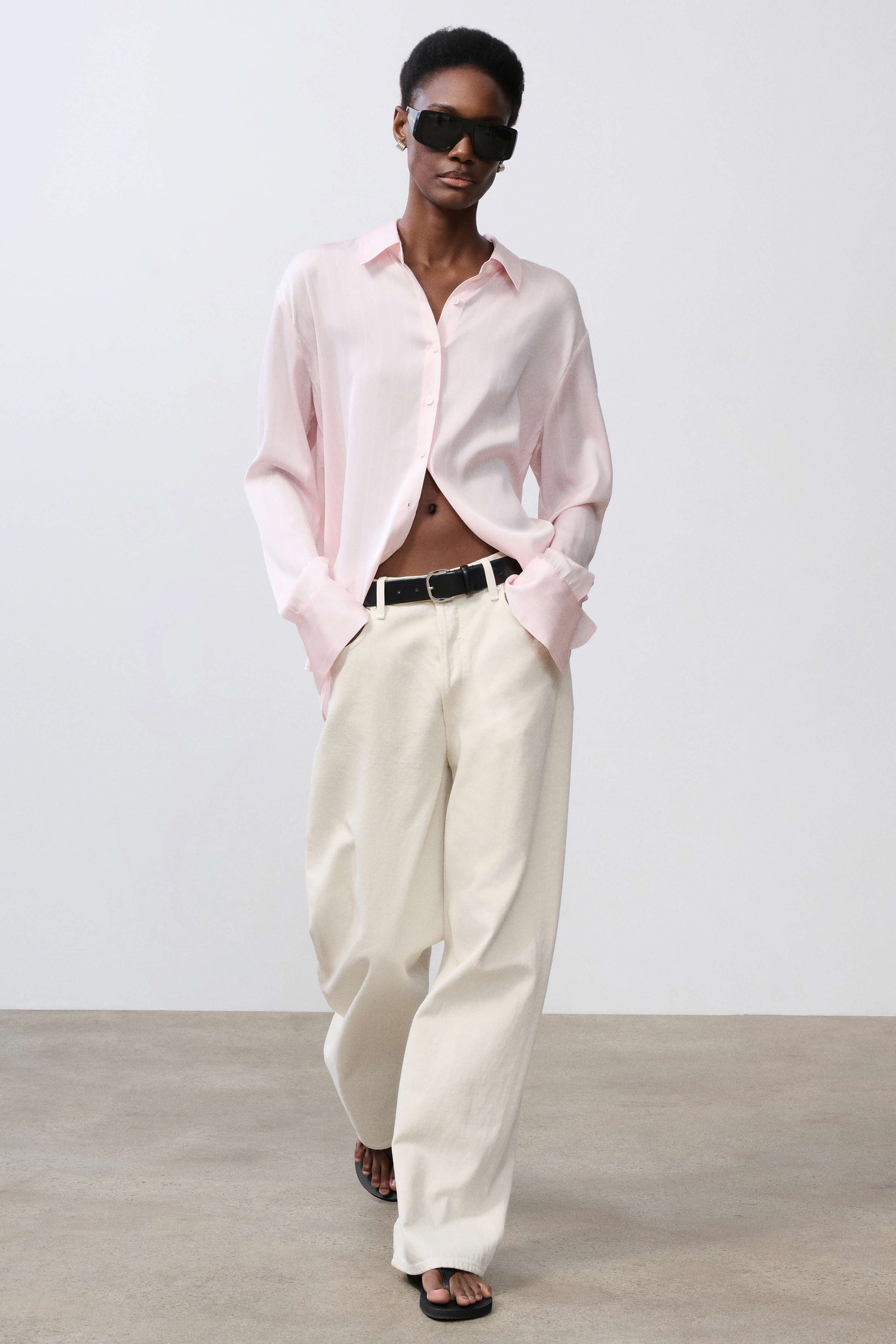 Odette Silk Button Down Shirt