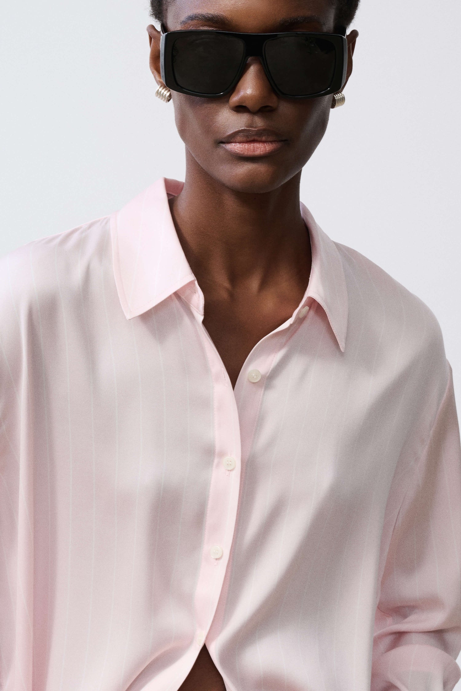 Odette Silk Button Down Shirt