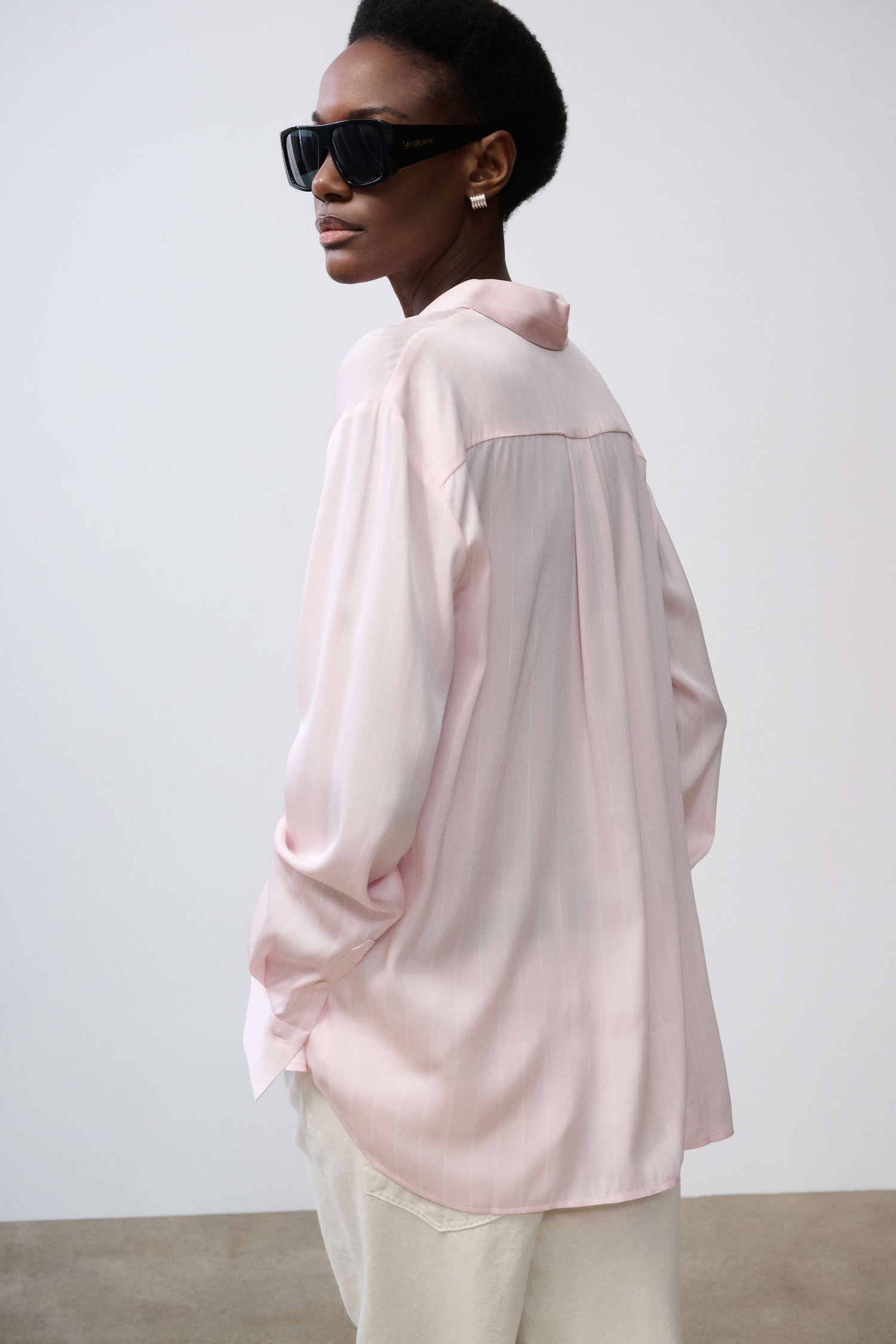 Odette Silk Button Down Shirt